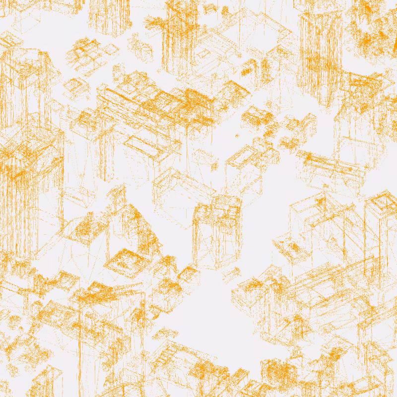 Algorithmic Drawing: Minato City Tokyo #95