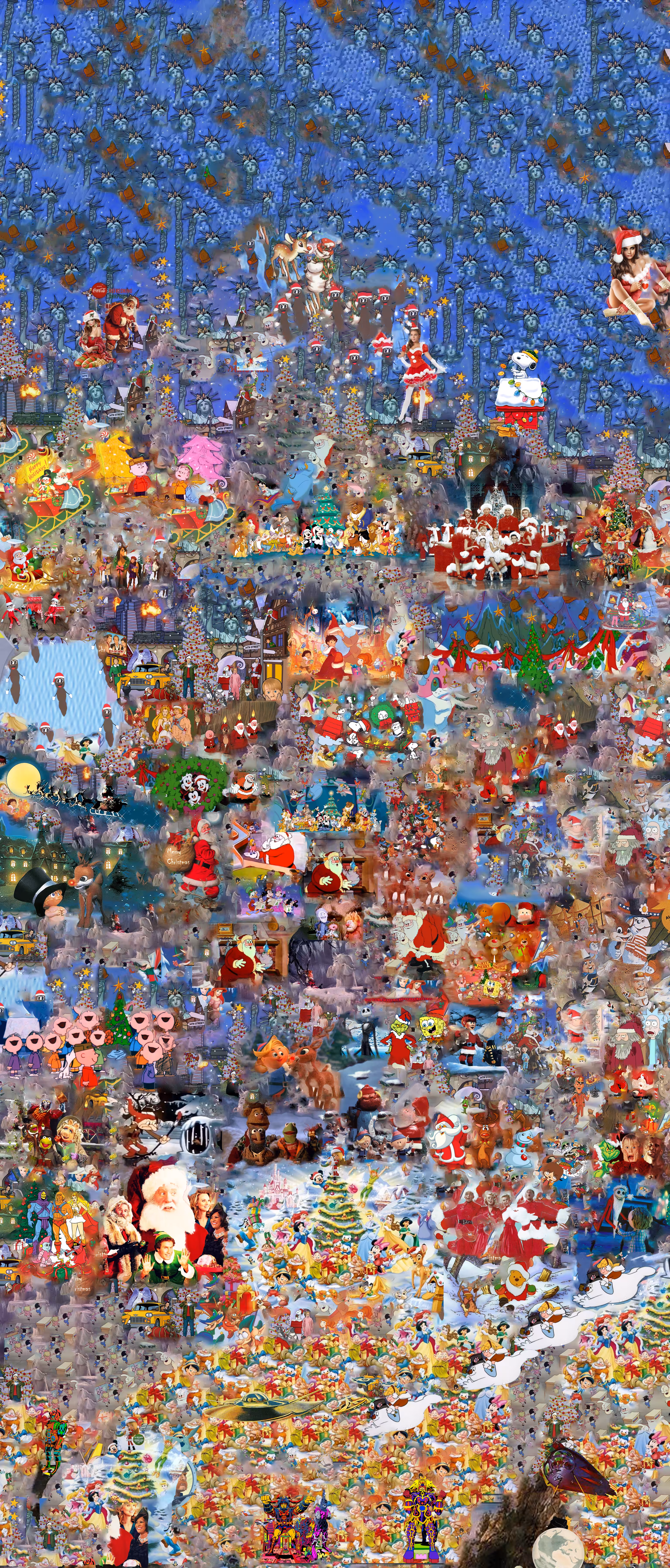 Marry Christmas In America Collage