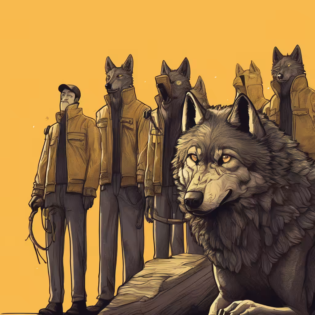 Seed Phrase Art and The Wolves #2