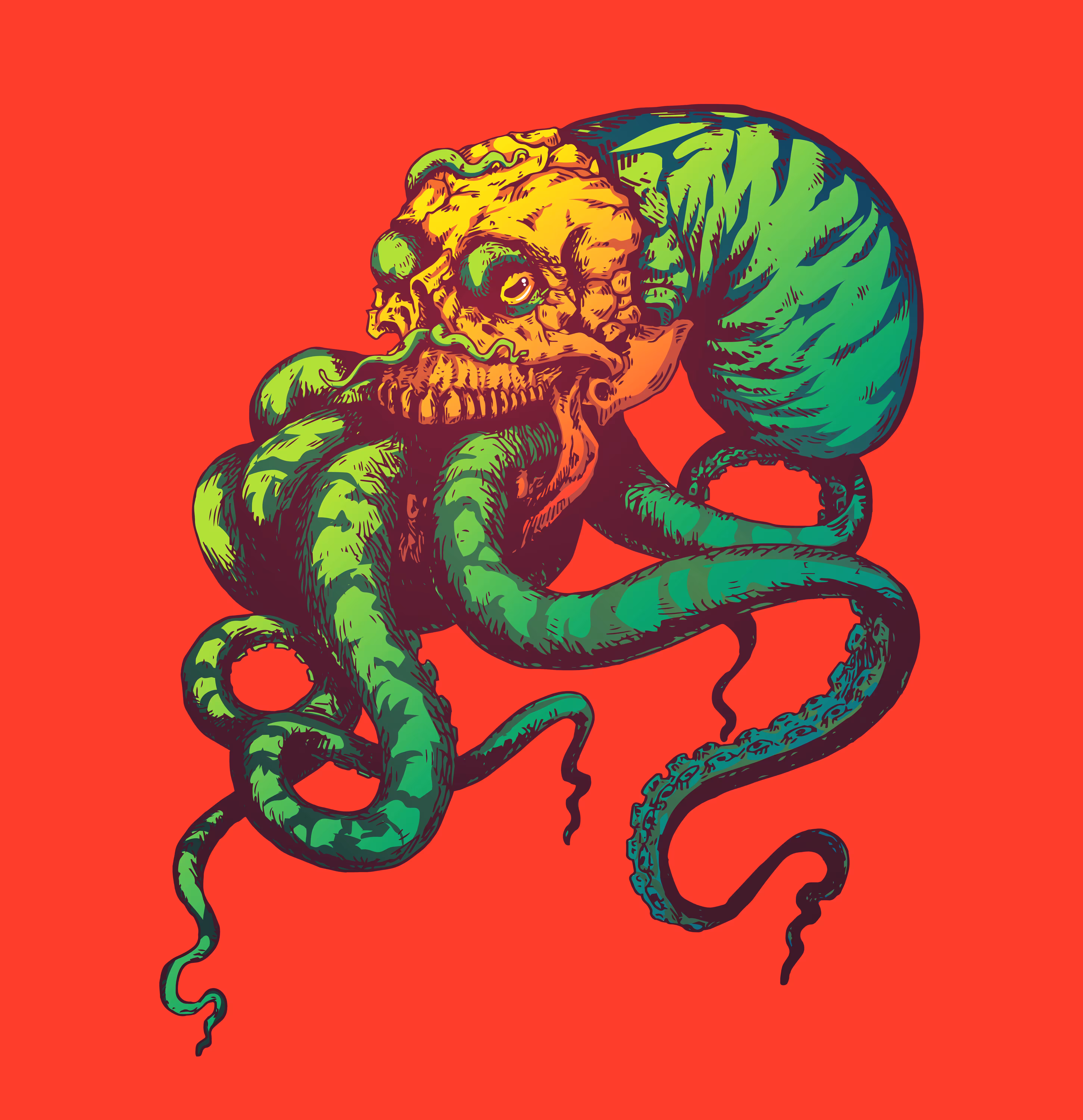 Skull Octopus