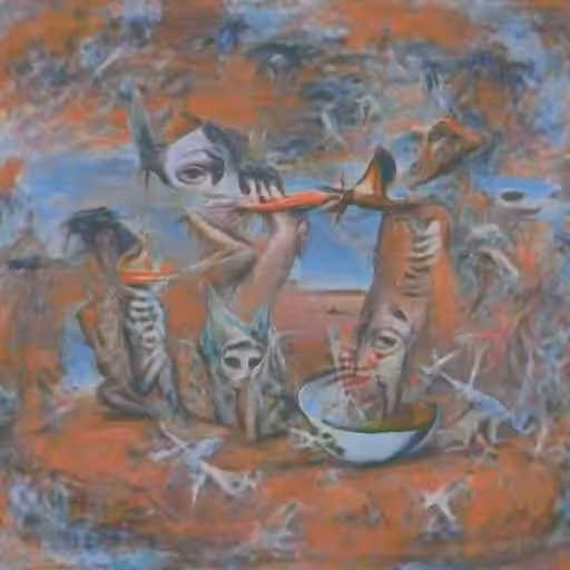 Reinterpretation of Dali's "The Burning Giraffe"