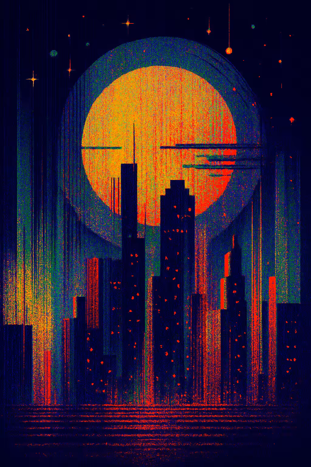 Glitched Cityscape #2