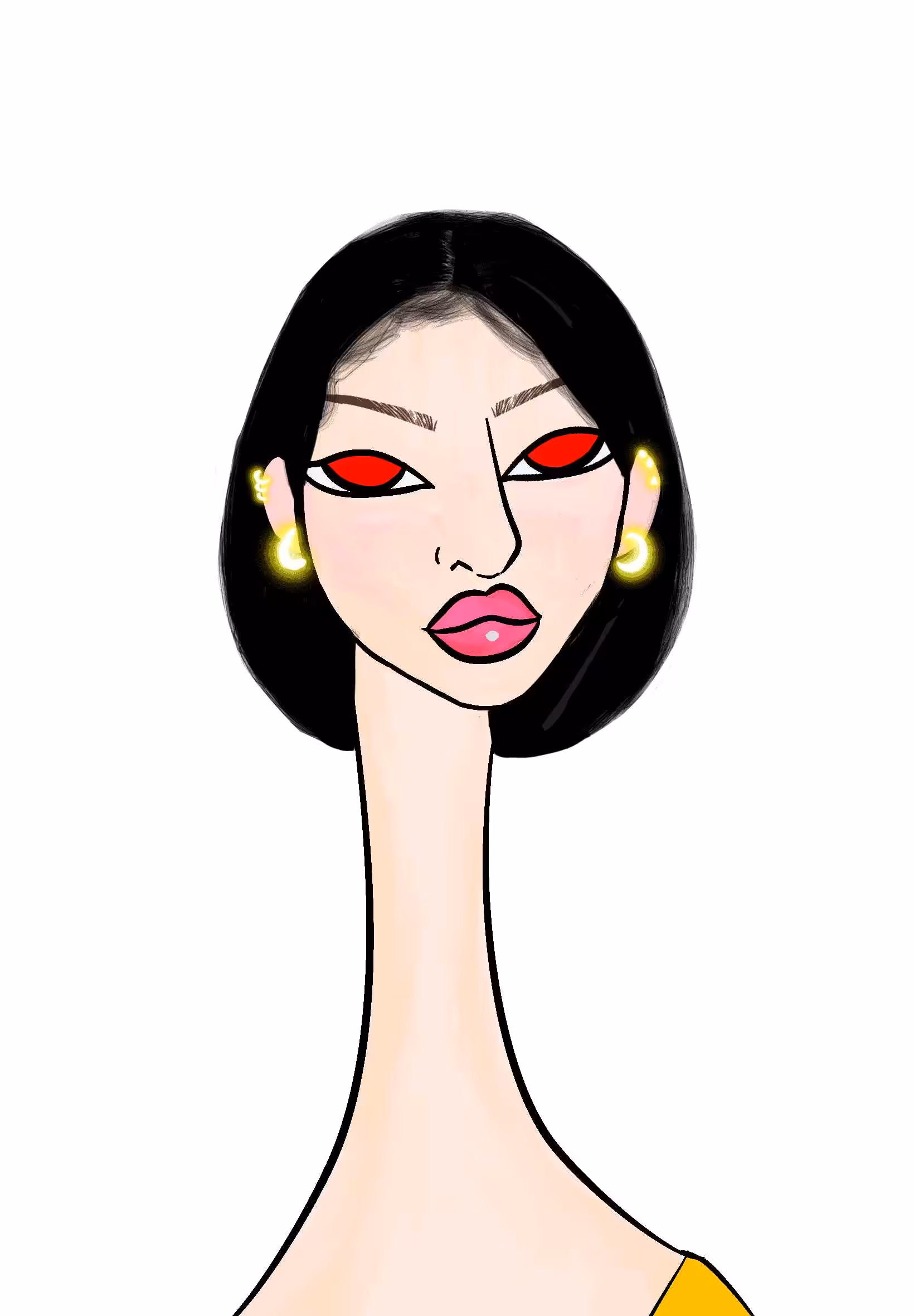 Long Neckie Lady #2836