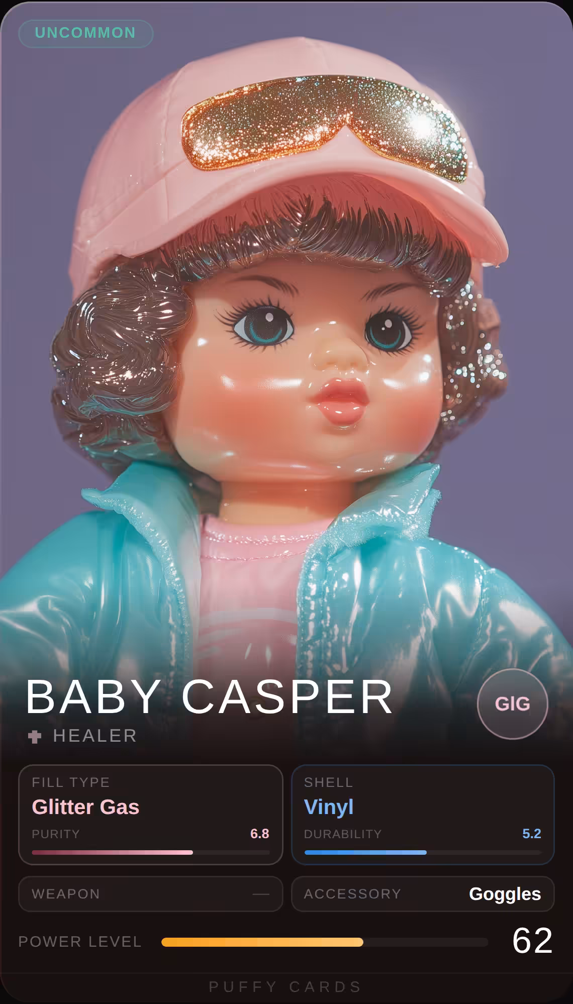 Puffy Cards: Baby Casper