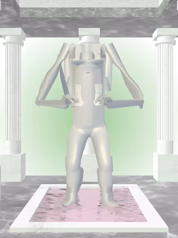 HeavenComputer: The Old Mossy Champagne Woman #3849