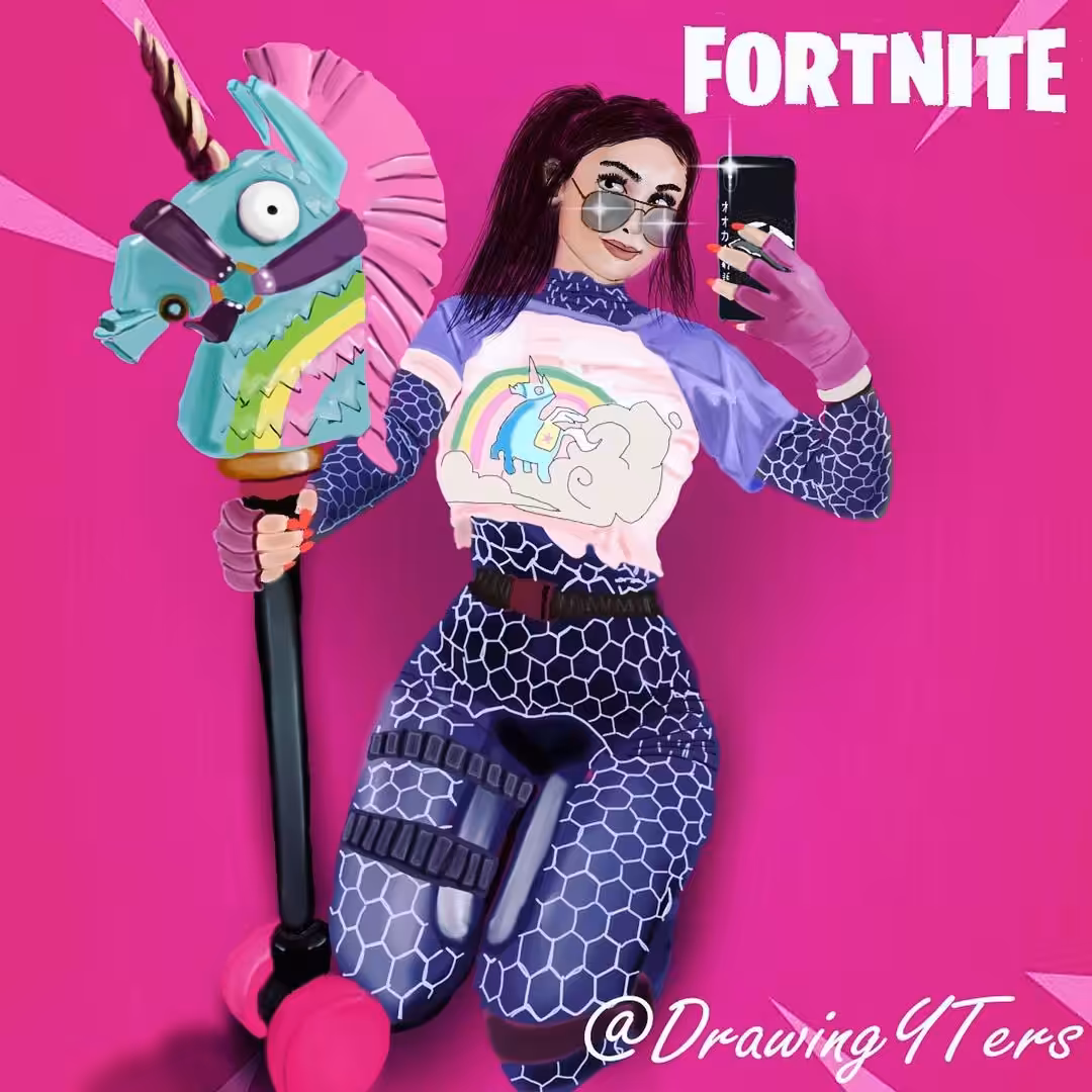 SSSniperwolf fortnite character art