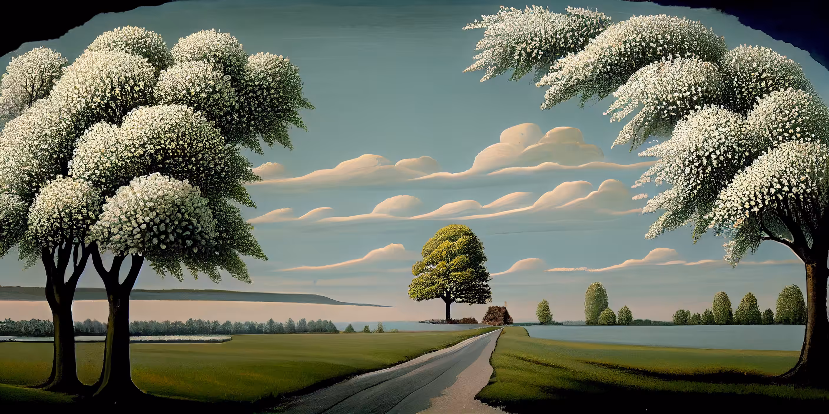 Fine Trash: Spring Landscape Banner #6