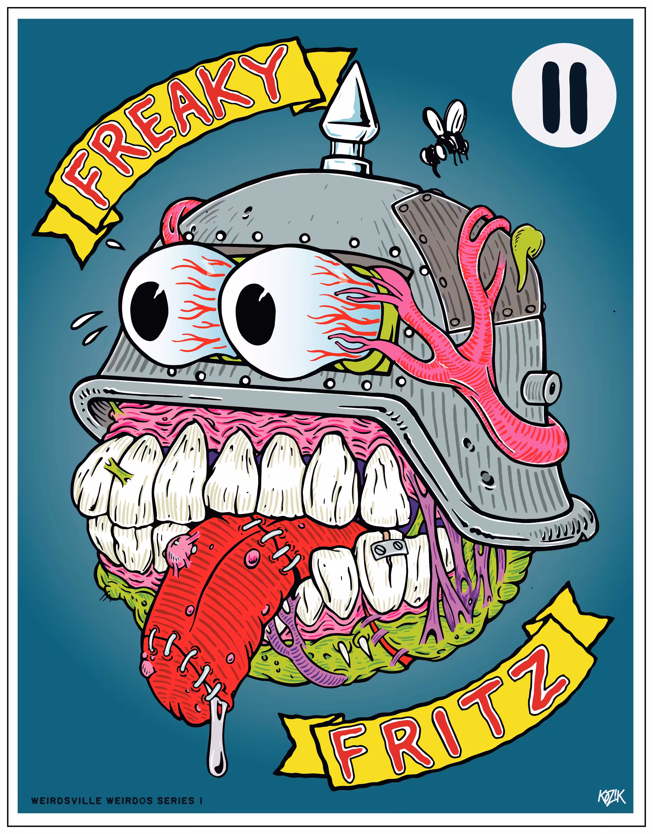 Weirdville Weirdos Series 1. Northern Blau Fritz