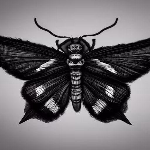 Black Witch Creep Moth