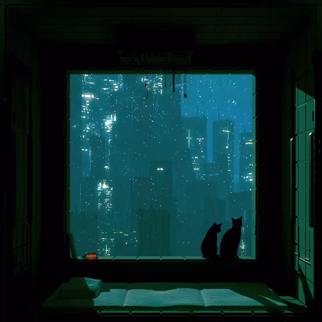Window Raining MegaCity