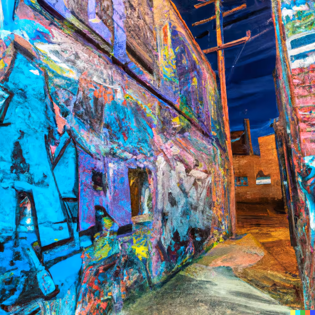 Vibrant Night Alley