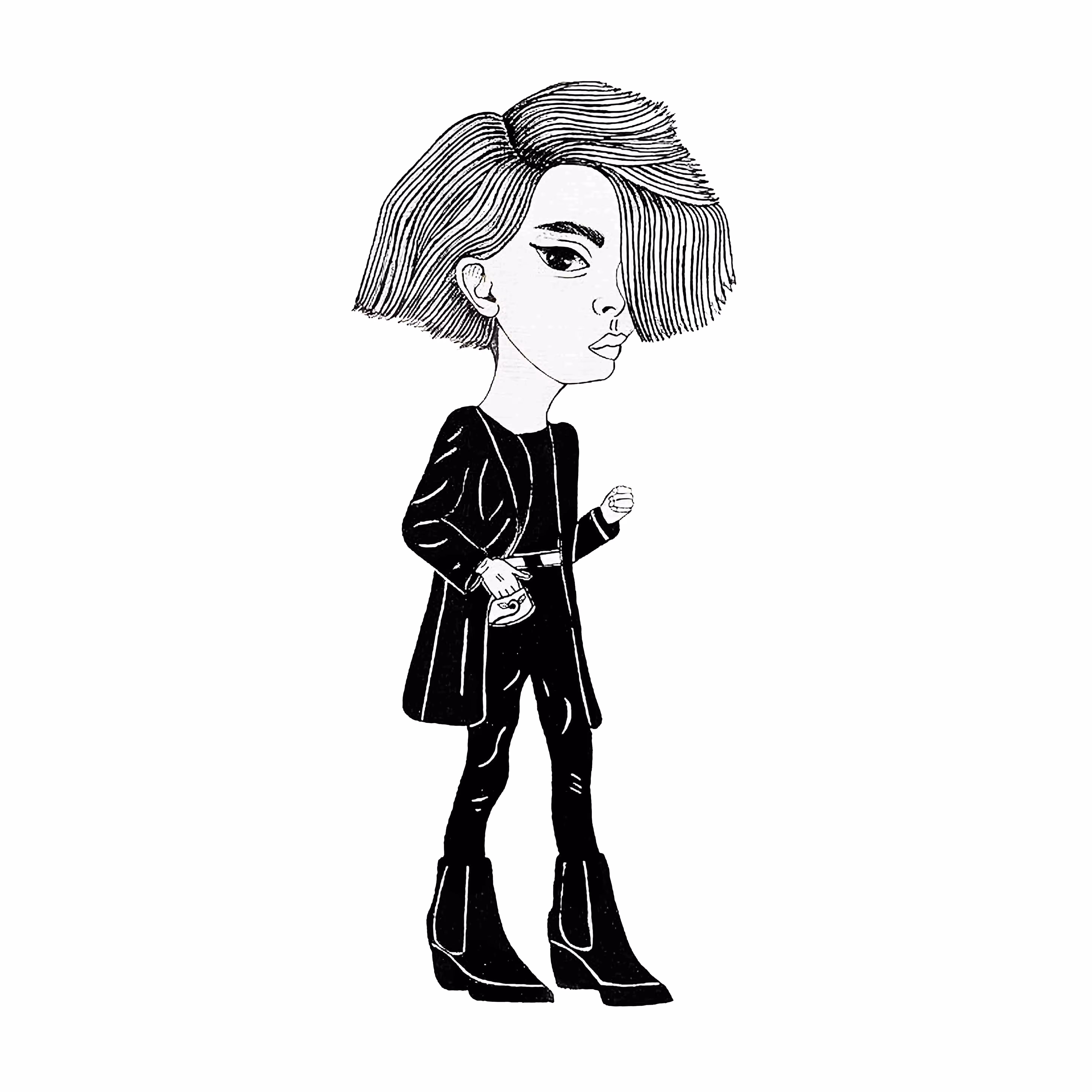 woman: Stylish woman