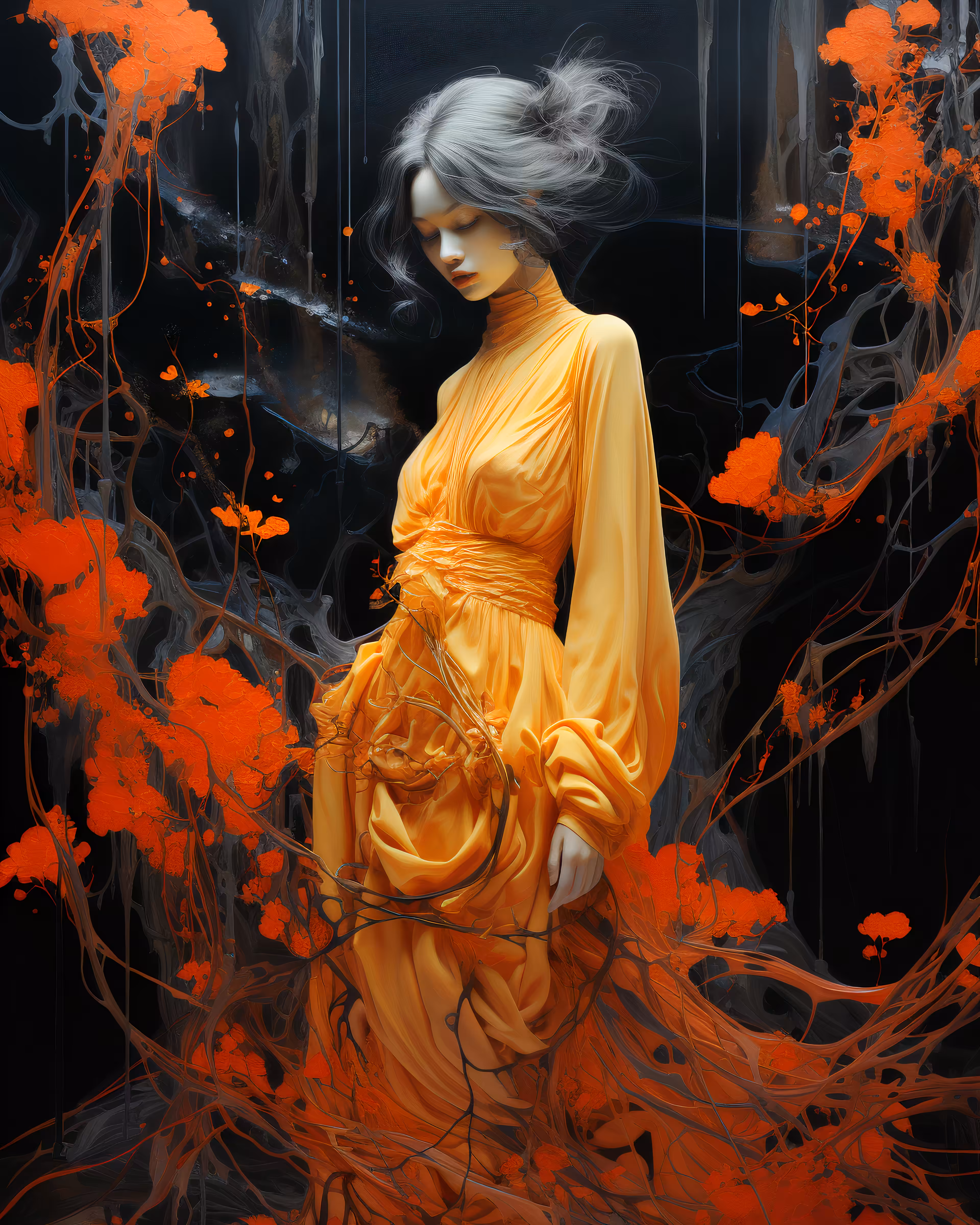 Mysterious Lady. Fantasy #012