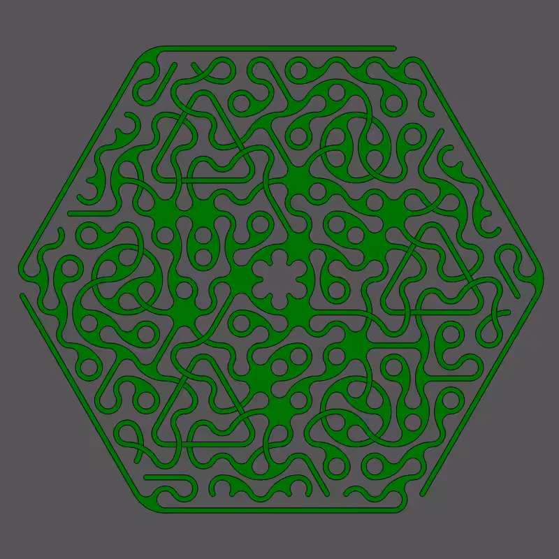 Threefold Symmetry - Dark Variations #242