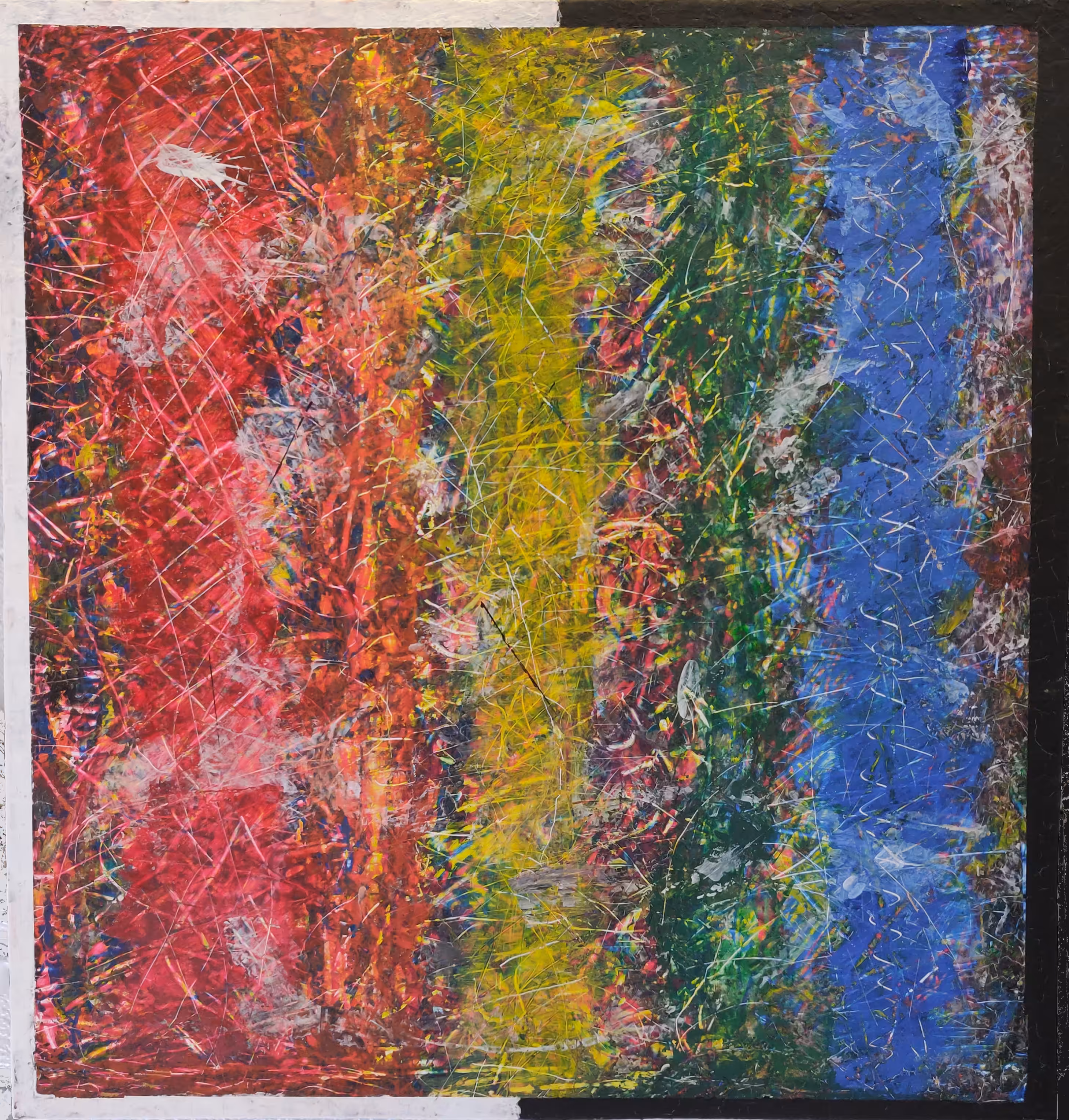 Abstractus: Tri-color triptych
