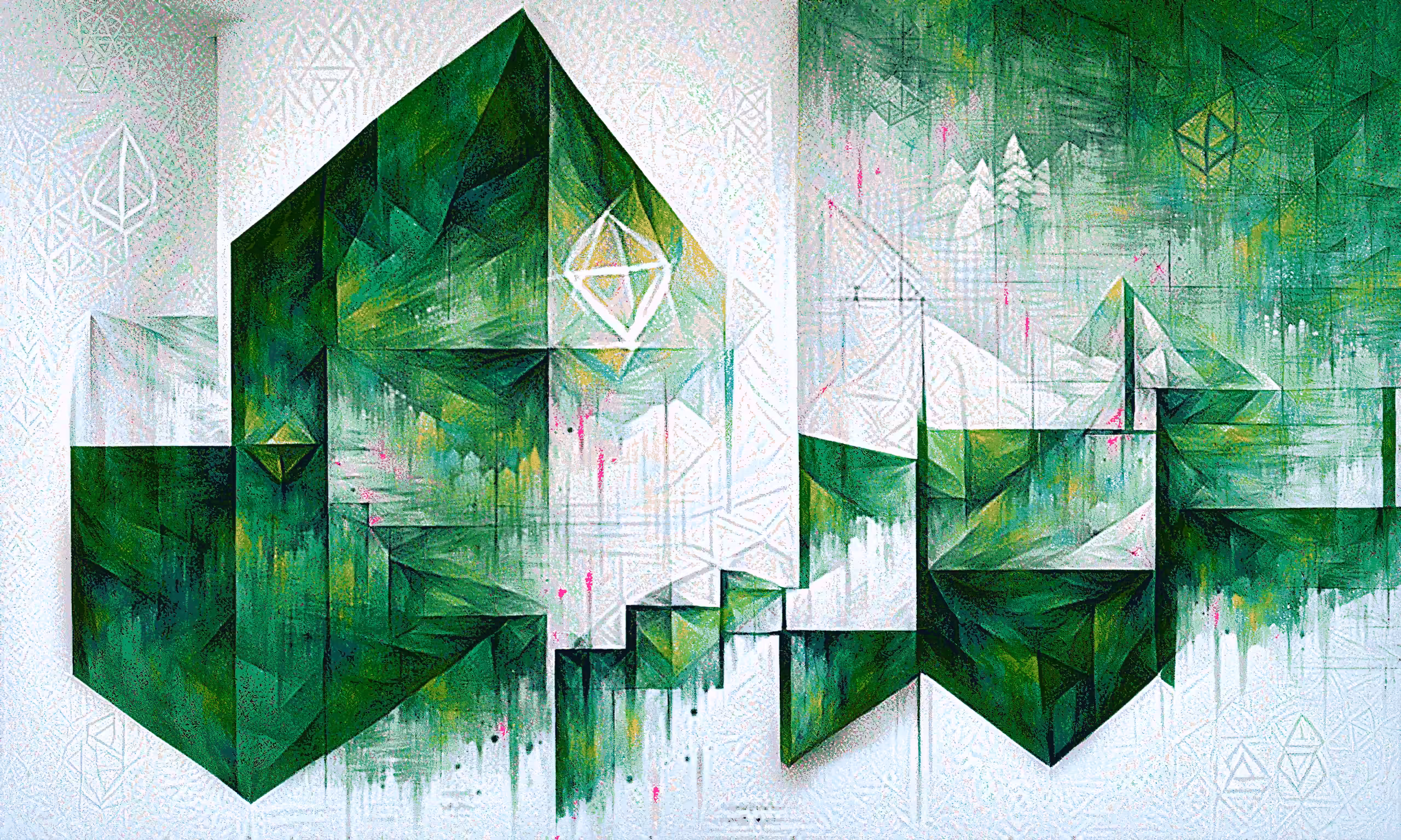Organic Geometry - Green Bliss #1