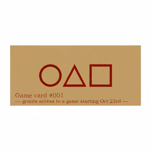 game card #001