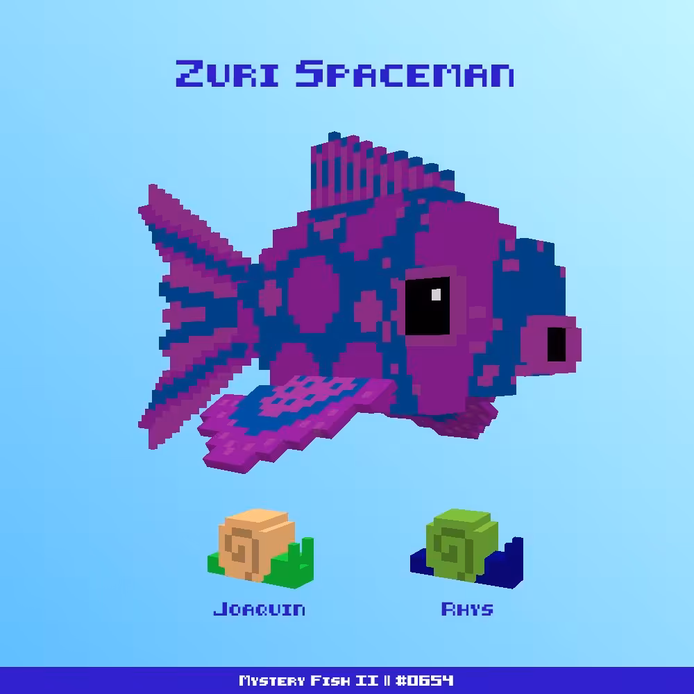 Zuri Spaceman :: Mystery Fish 0654/1000
