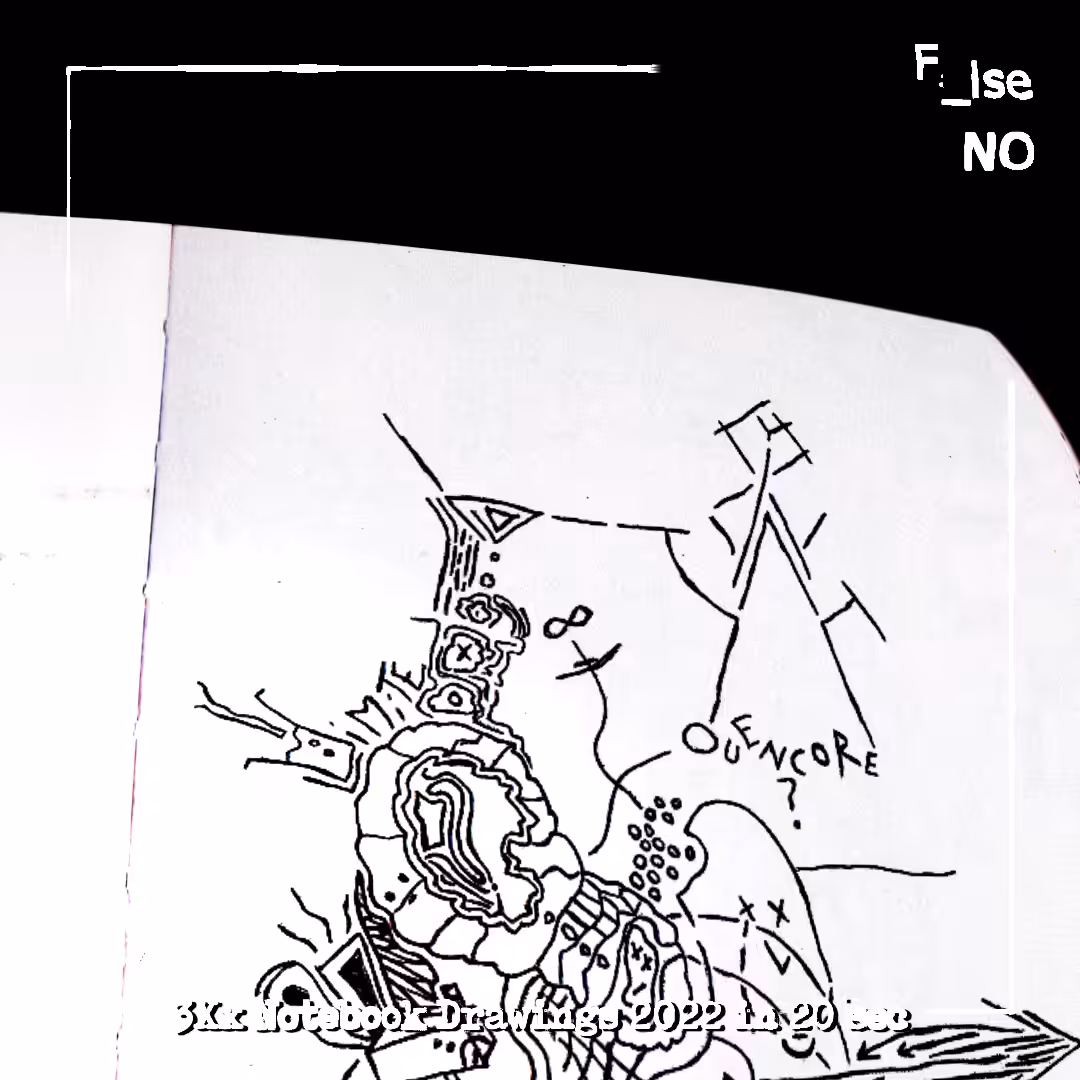 3Xx Notebook Drawings 2022 in 20 sec