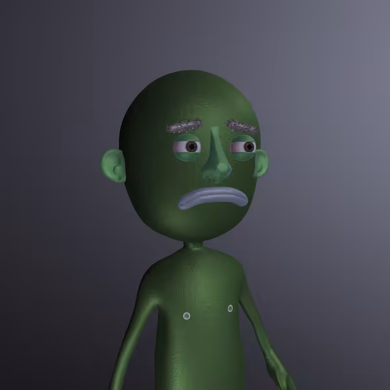 Strange little green man #3