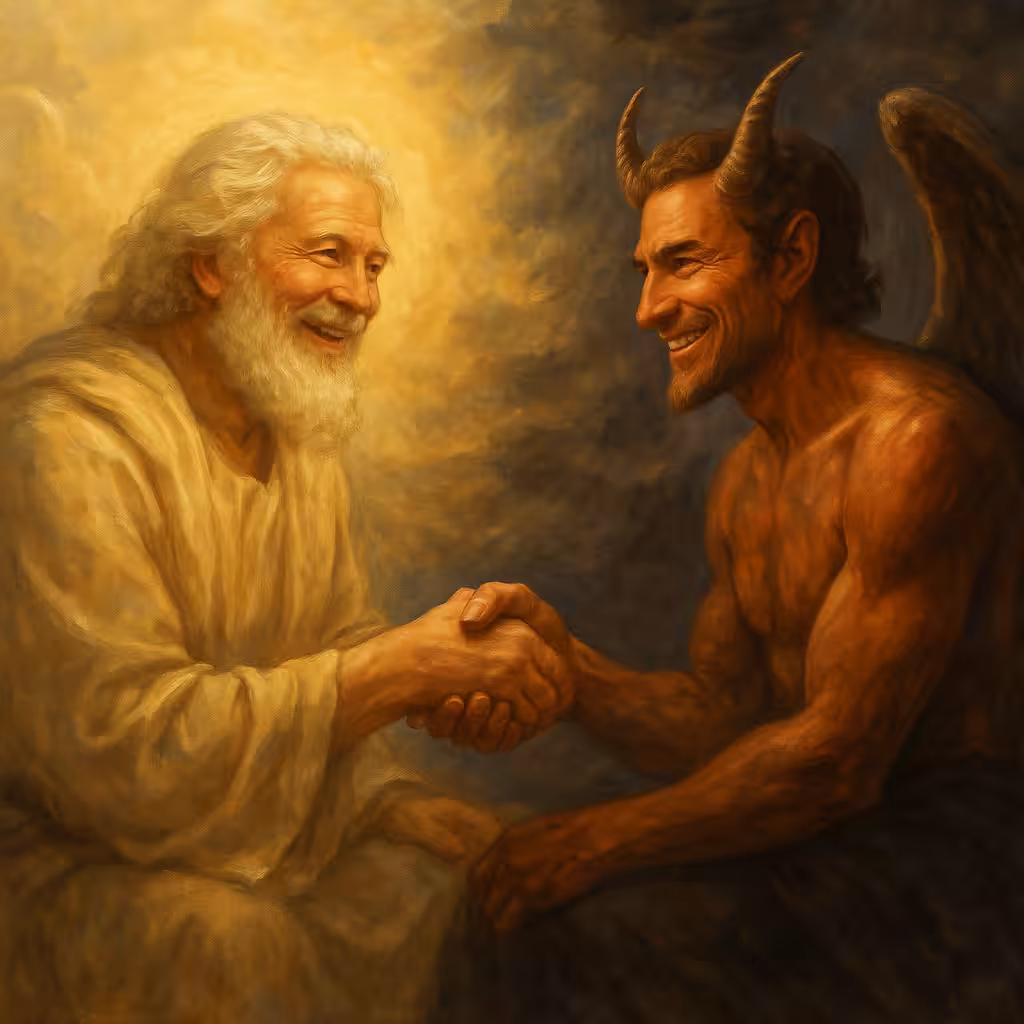 god forgive satan