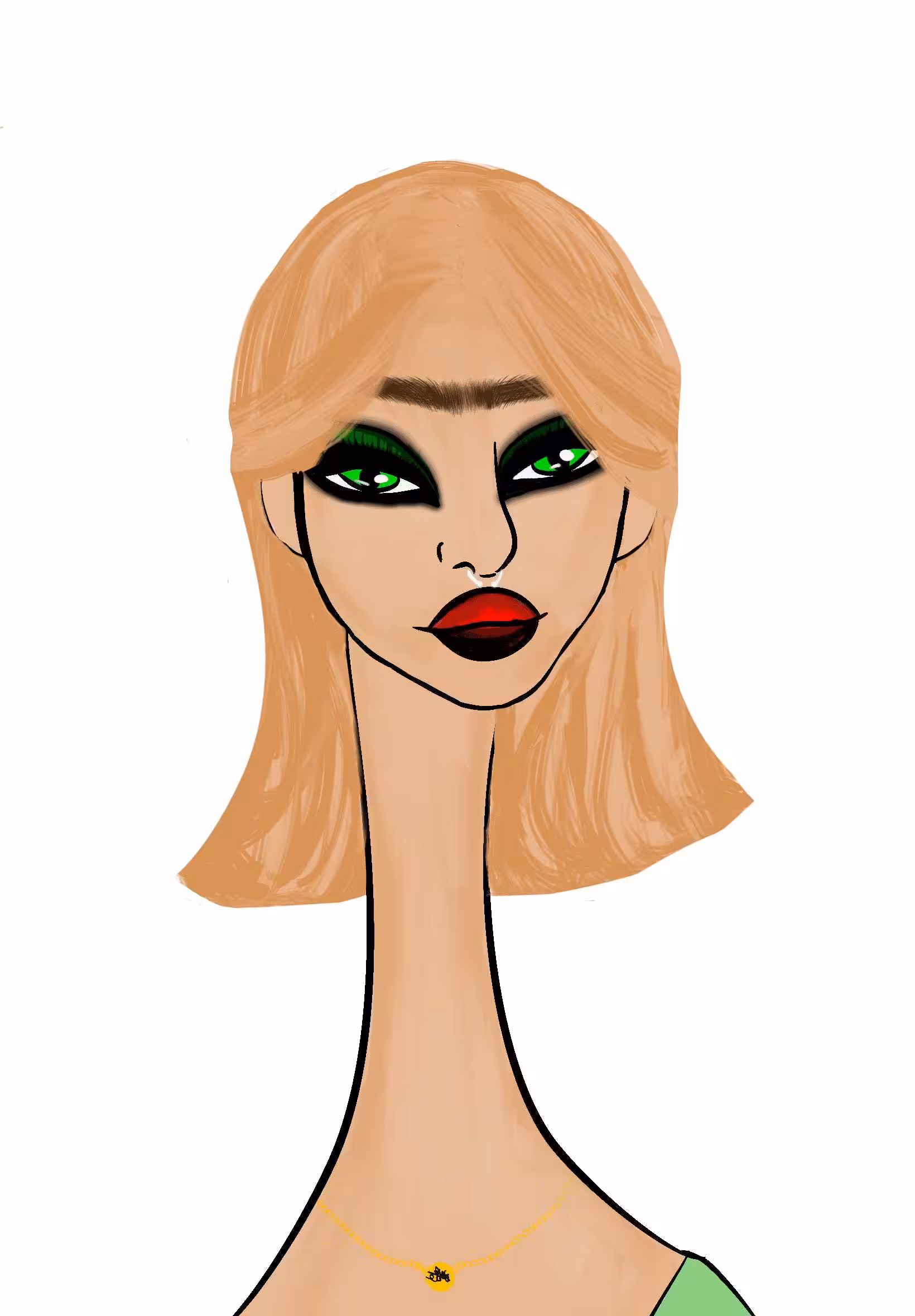 Long Neckie Ladies: Long Neckie Lady #1383