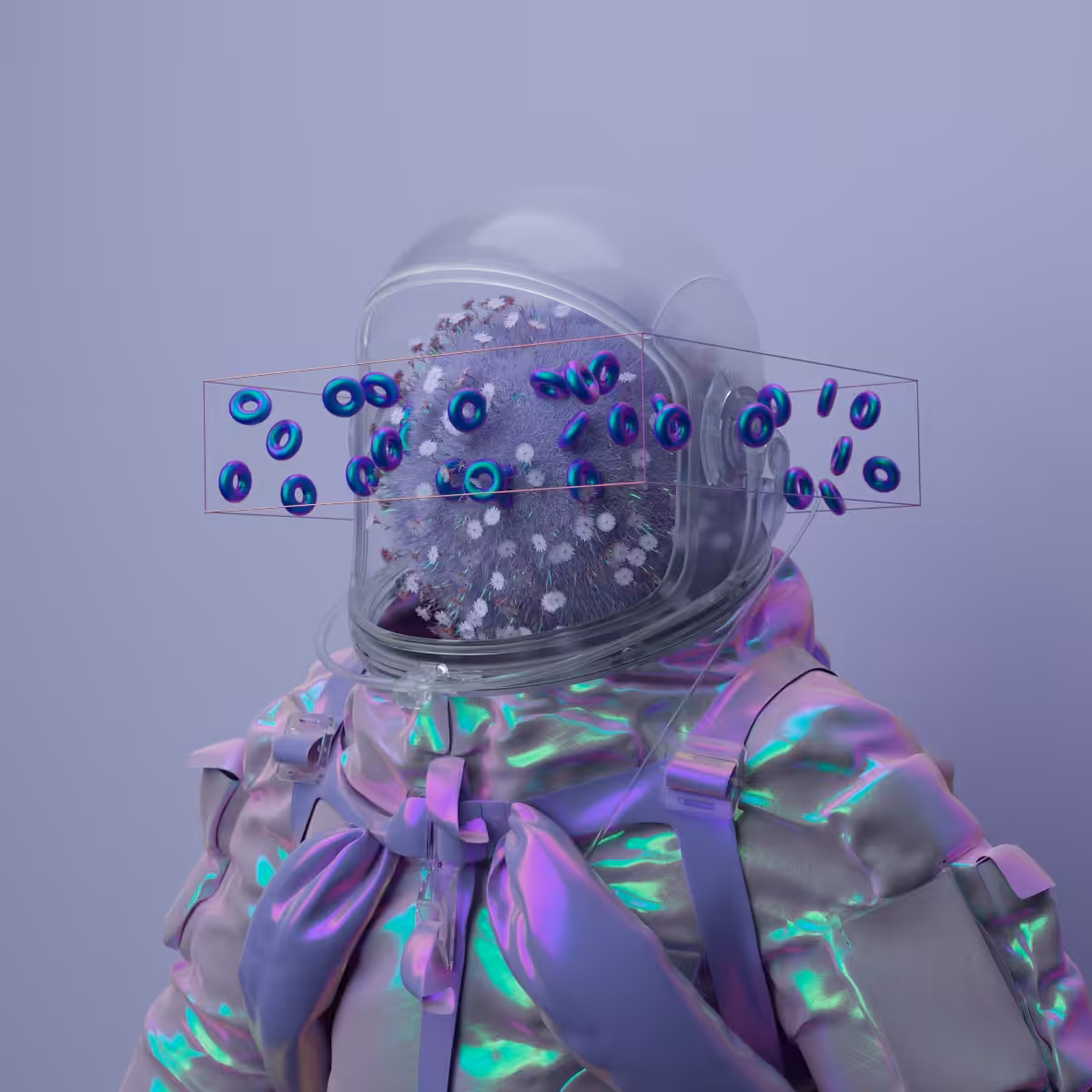 Portrait photograph from space man No.34