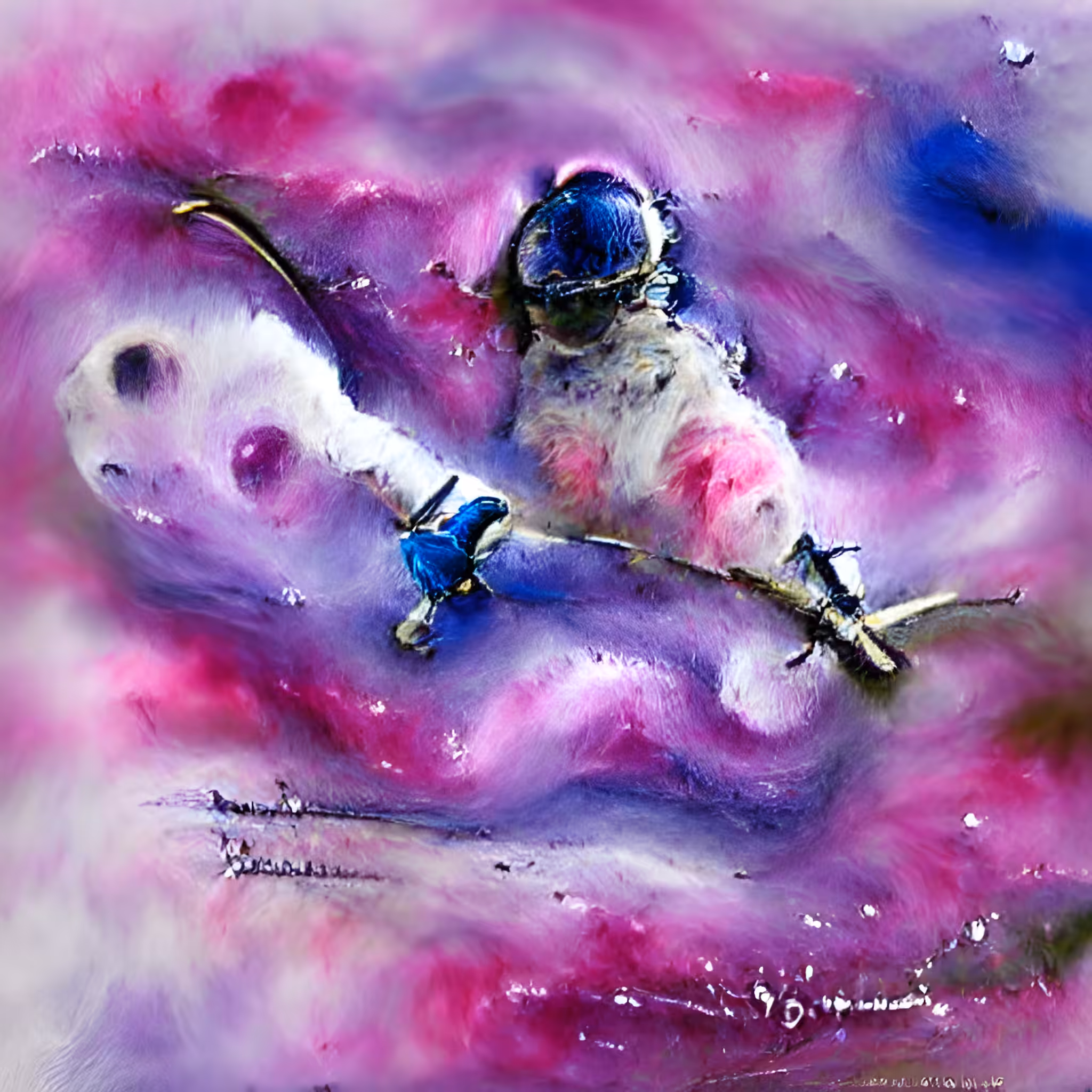Astronaut and alien 