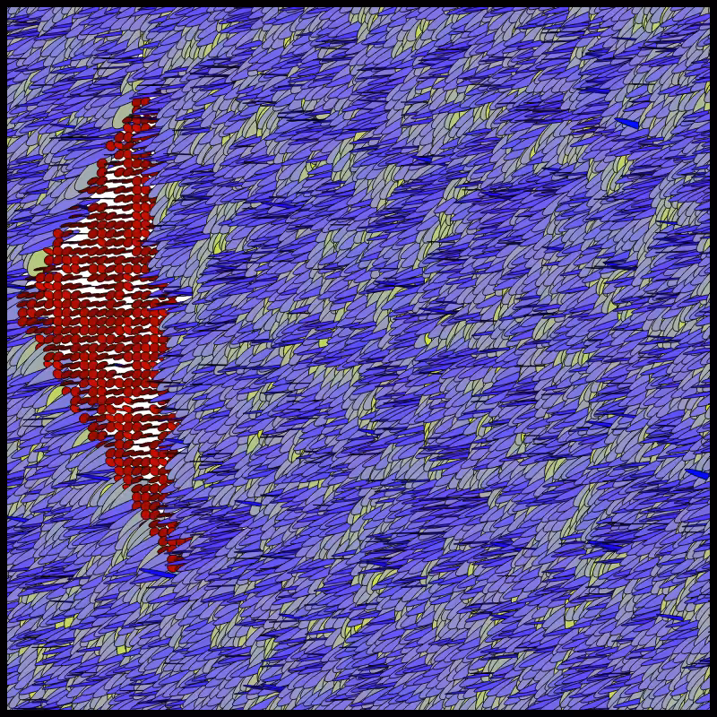 Flow Field Circles Triangle #77