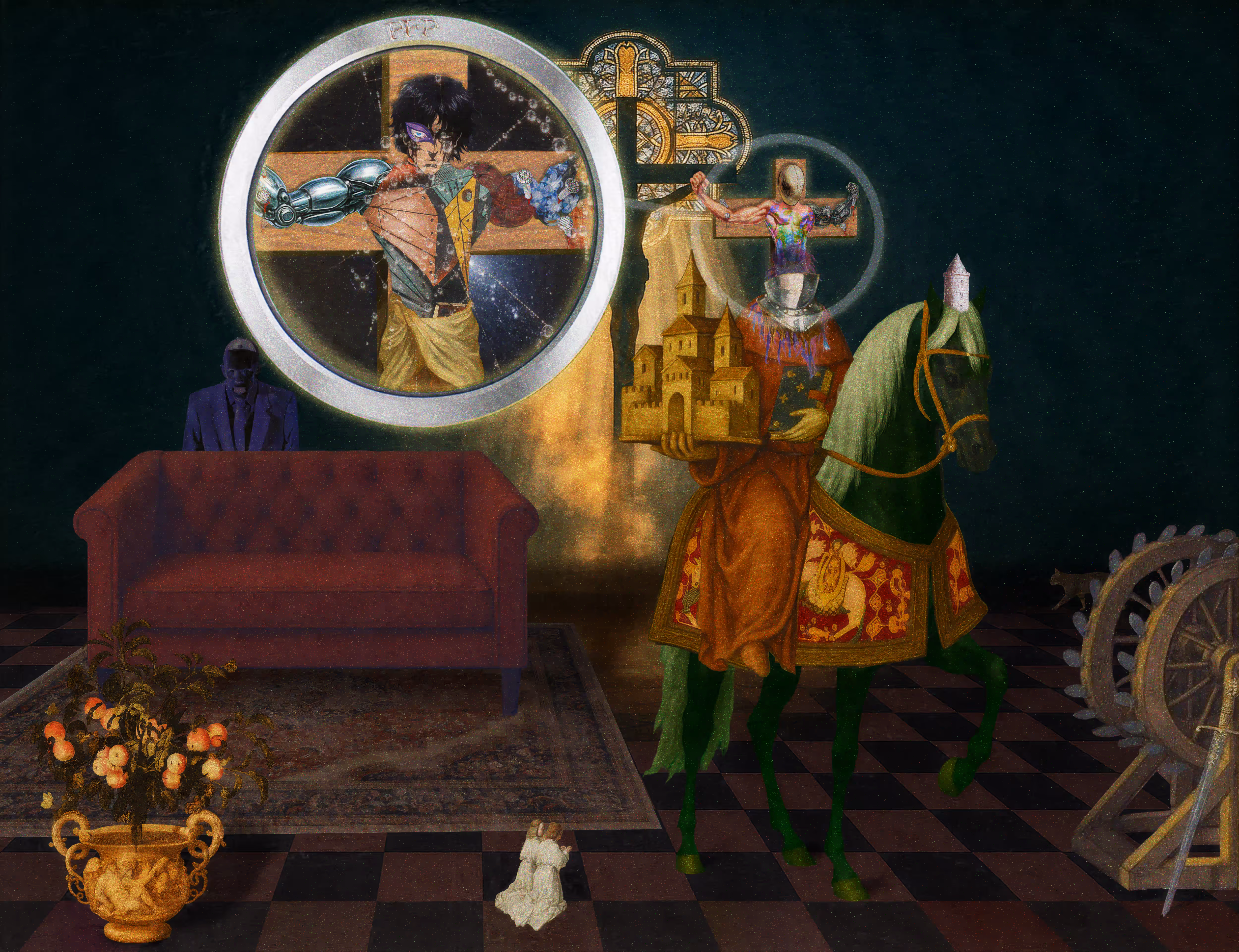 The Pilgrim’s Living Room Crucifixion; Mona Lisa Hyper-Gamble #201
