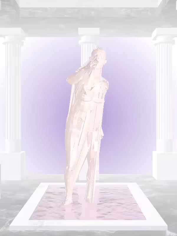 HeavenComputer: The Fragmented Arguing Peach Halo Woman #5196