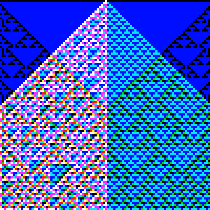 RGB Elementary Cellular Automaton #810
