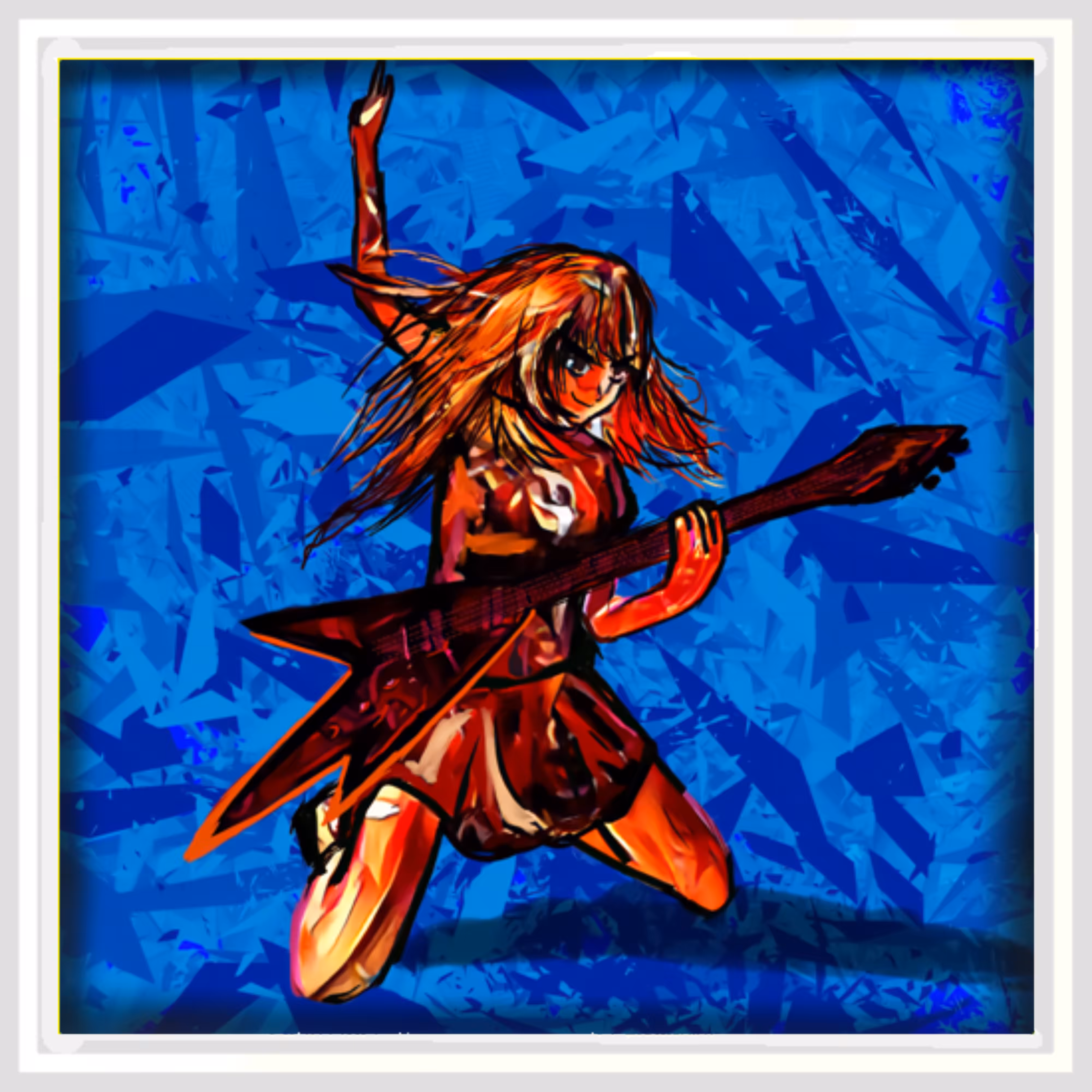 READY TO ROCK White Frame