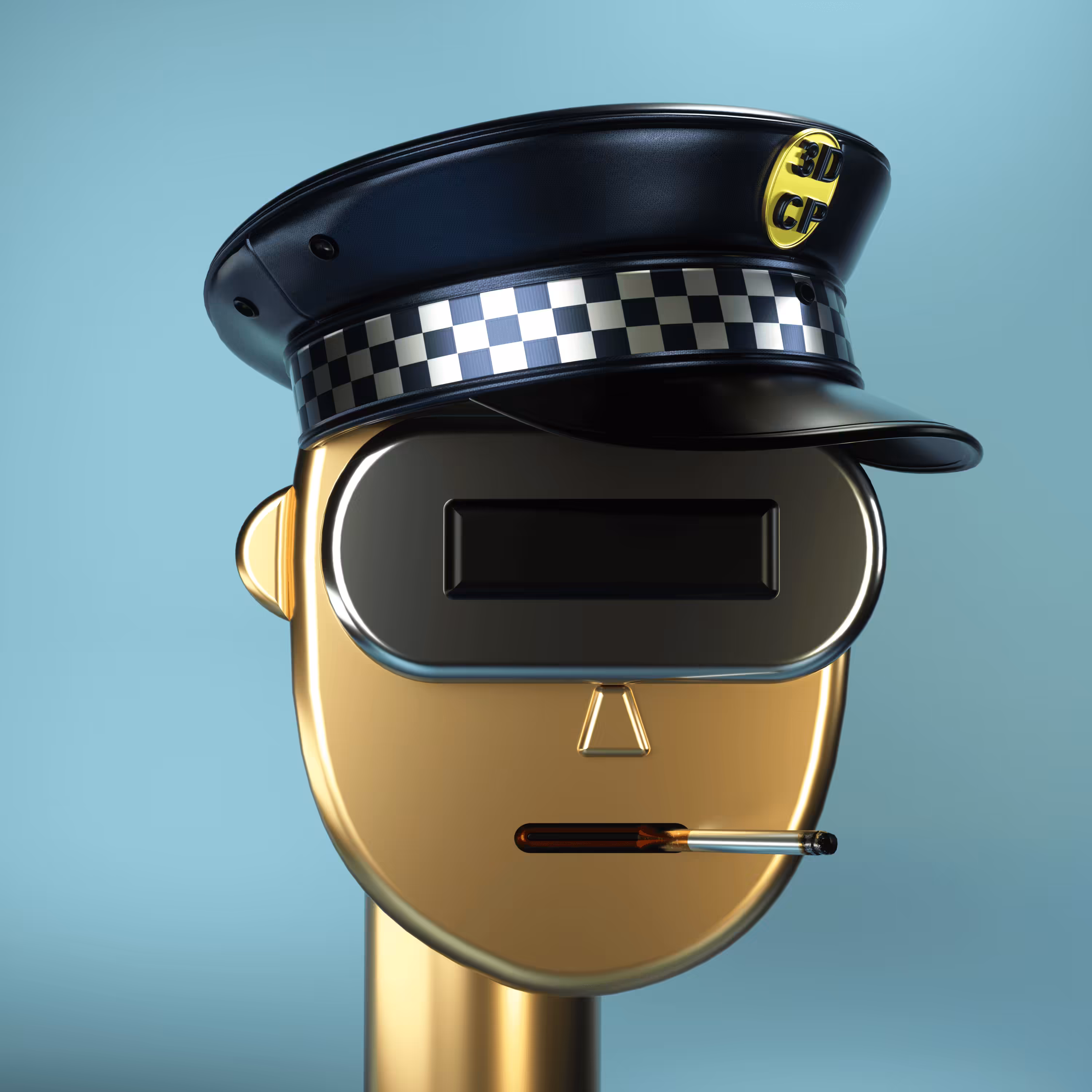 3D Chrome Punks: 3D Chrome Punk #0455