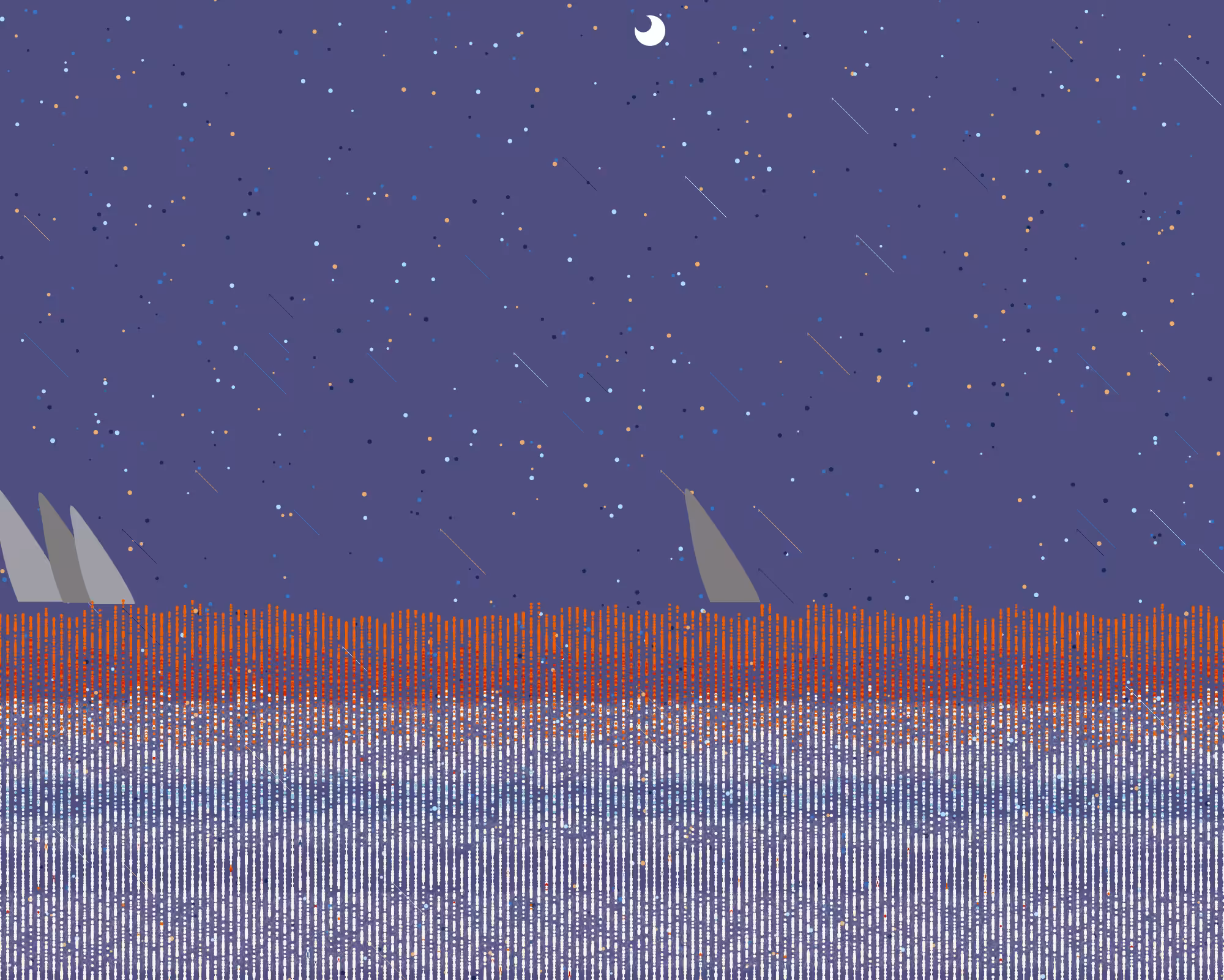 dangerous,ocean,shooting star and night #3