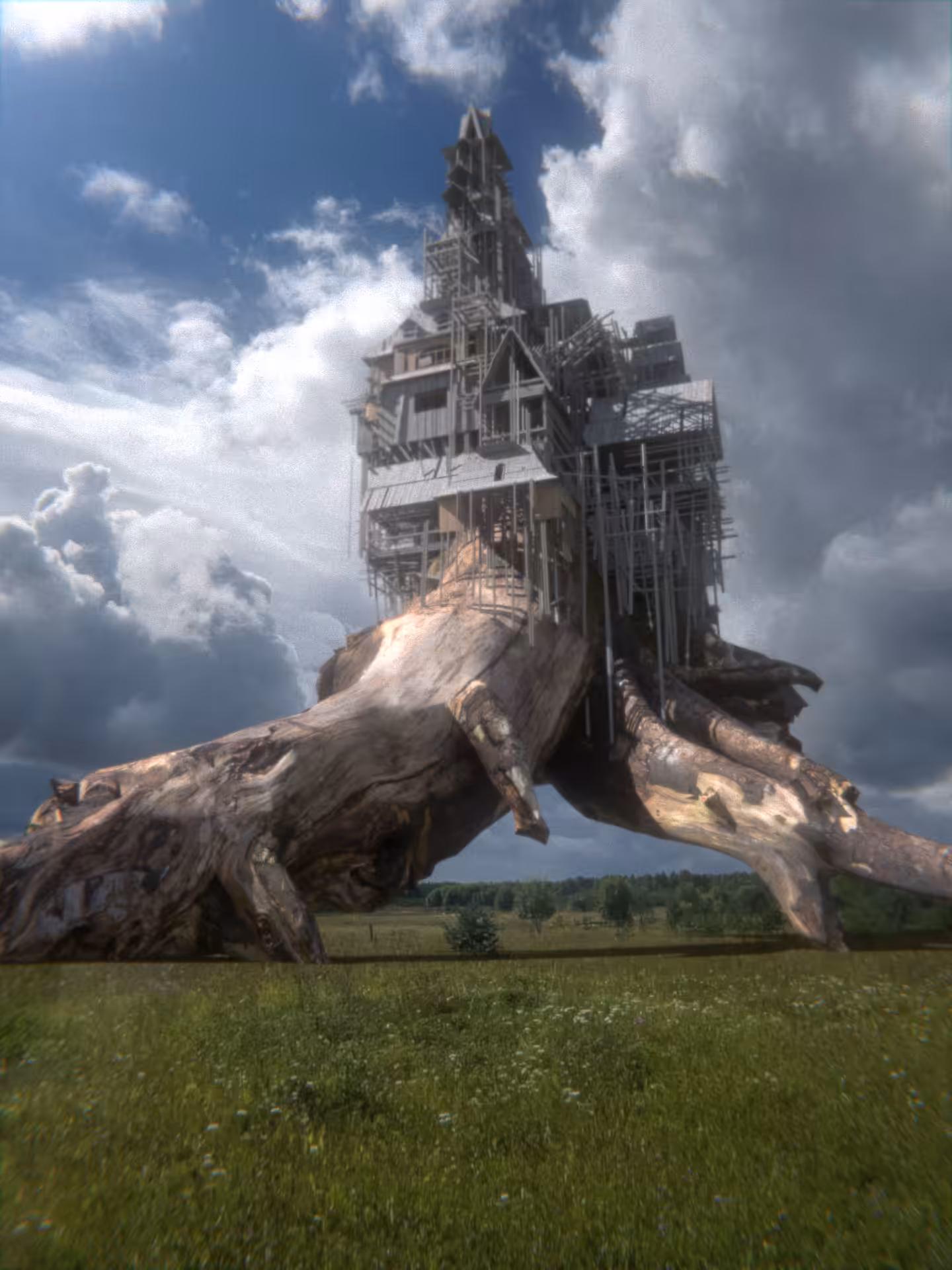Wooden castle