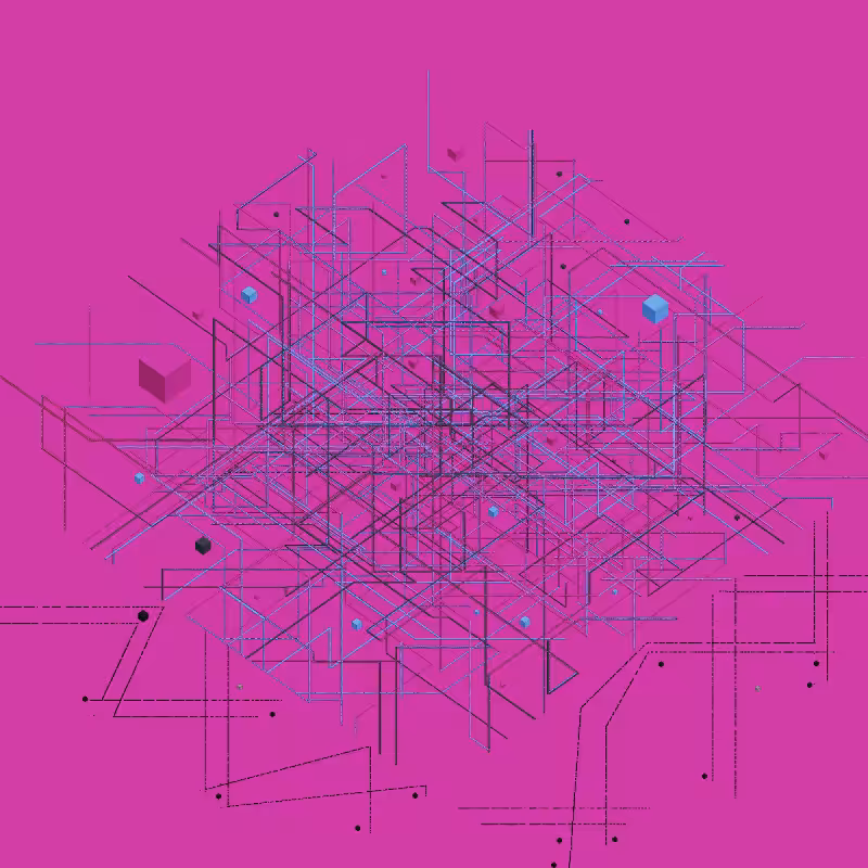 Luminous Streaks and cubes #17