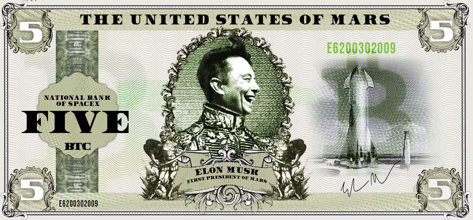 Bitcoin Banknote 5