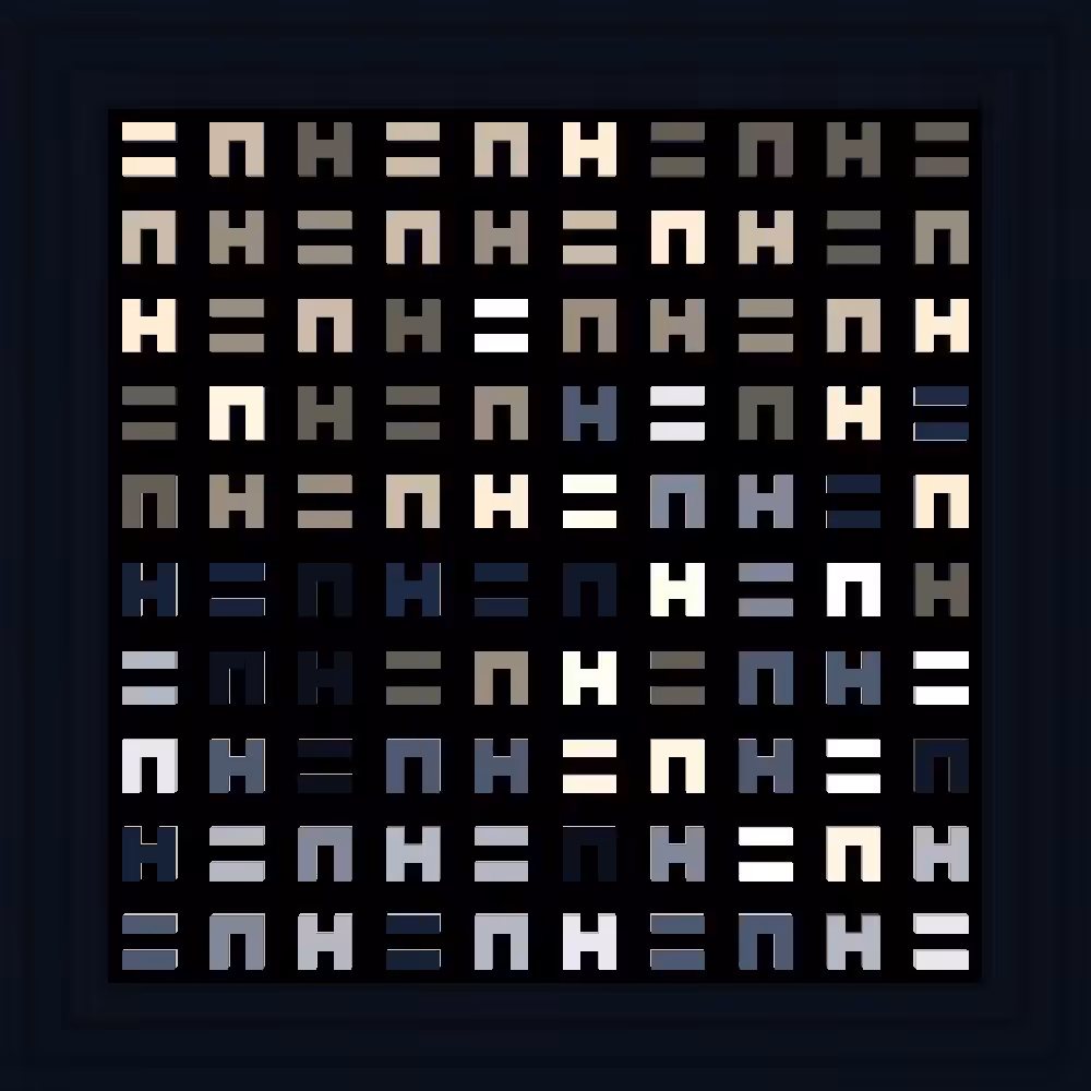 Rigorous Testing to be Expected :: Procedural Symbols (H=N) #493/1000