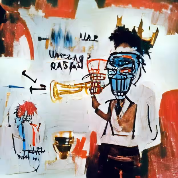 Basquiat trumpet