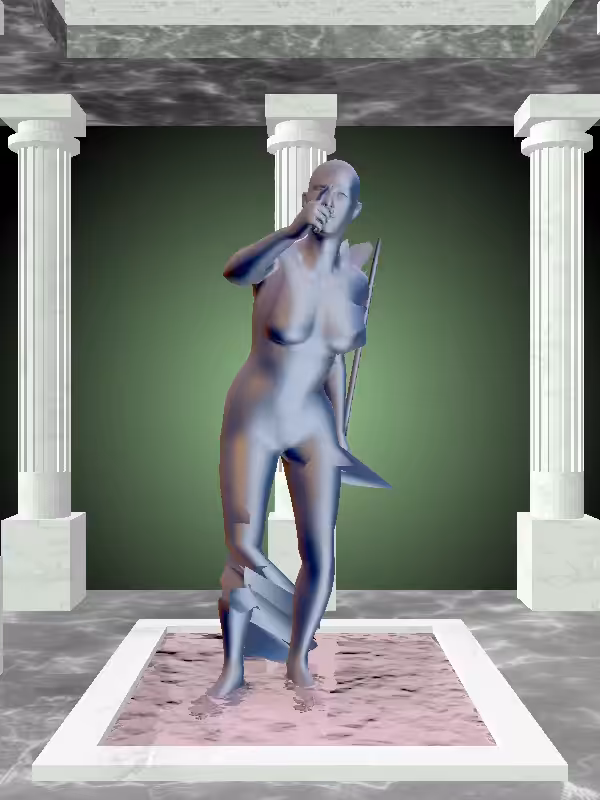 HeavenComputer: The Arguing Stealth Dark Blue Woman #3918