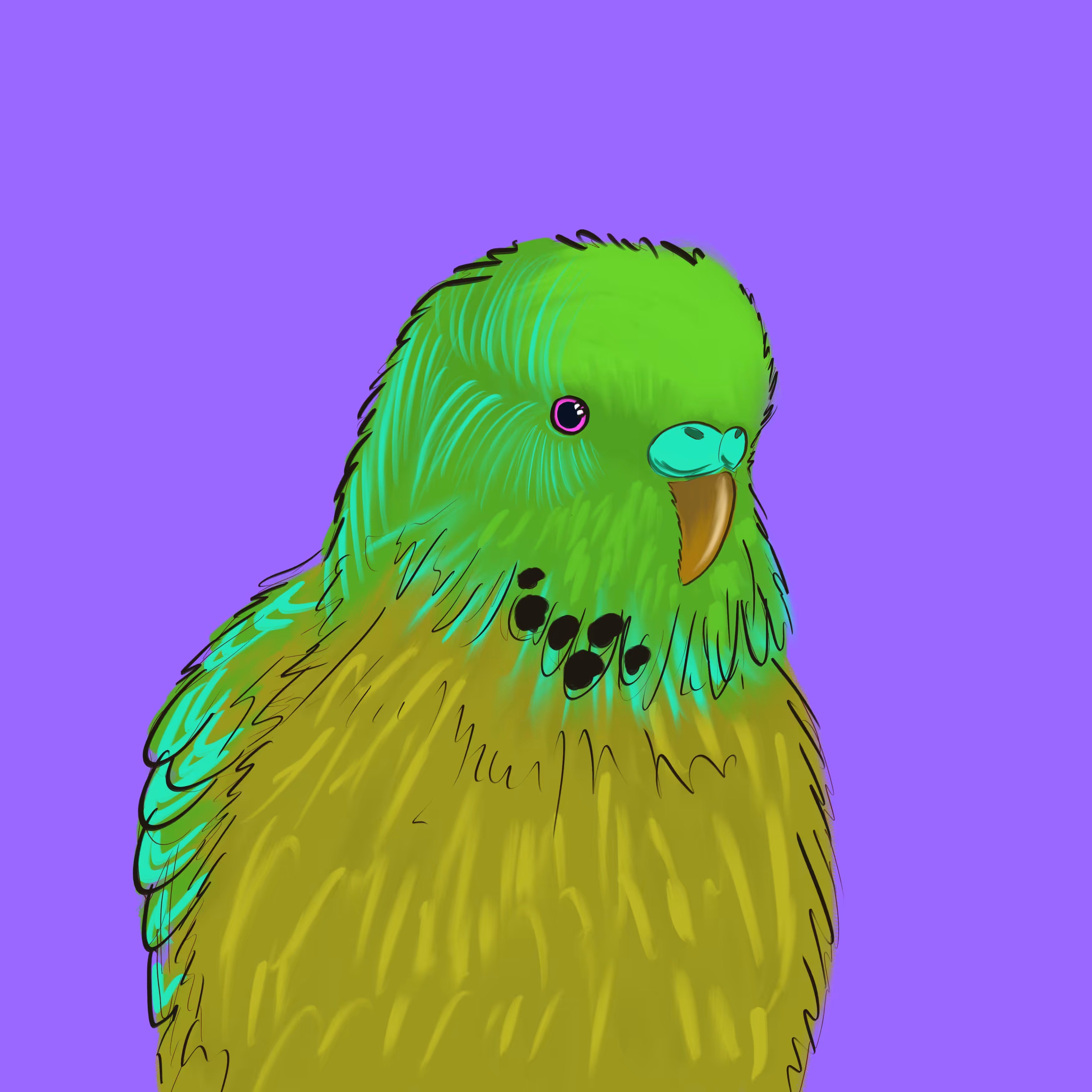 Neon Parrot #12