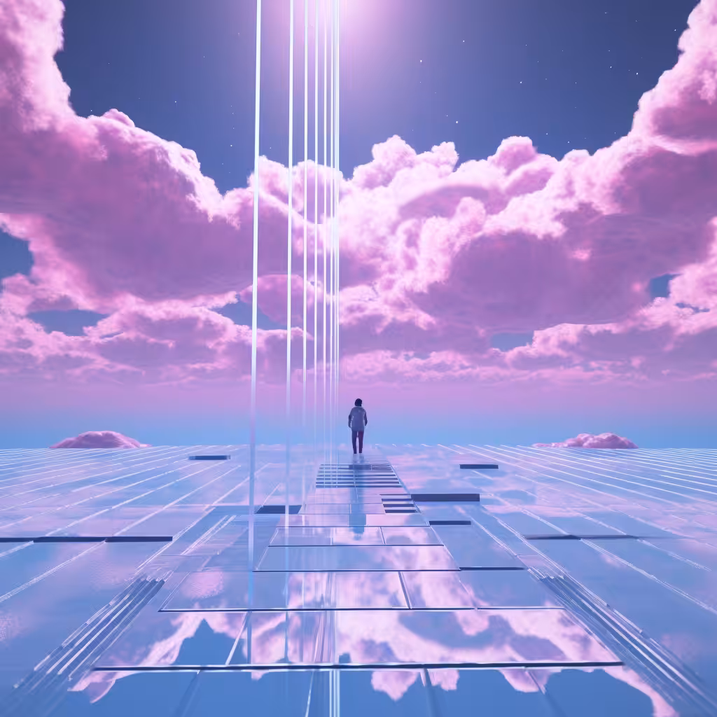 Ethereal Dreamscapes: Vaporwave Visions