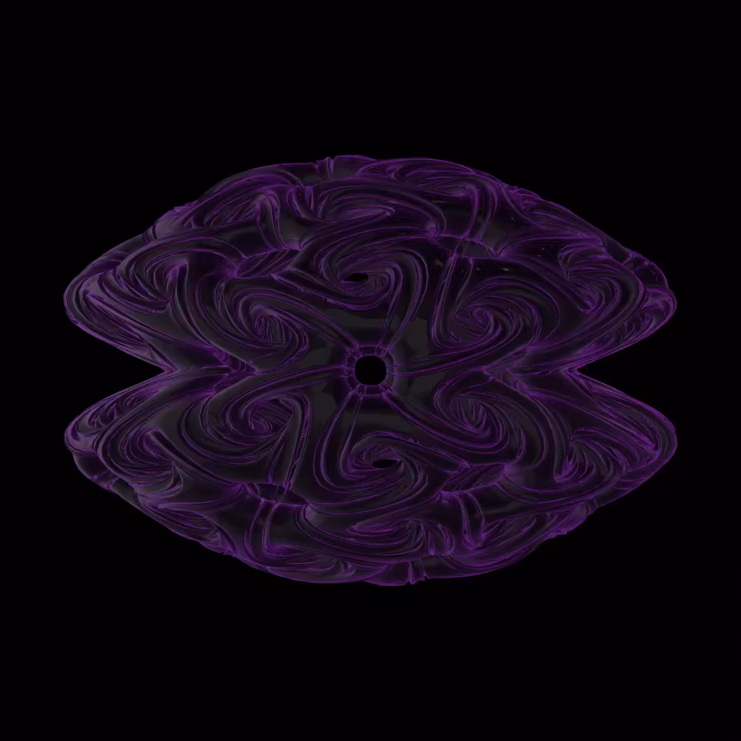 Purple jellyfish brain