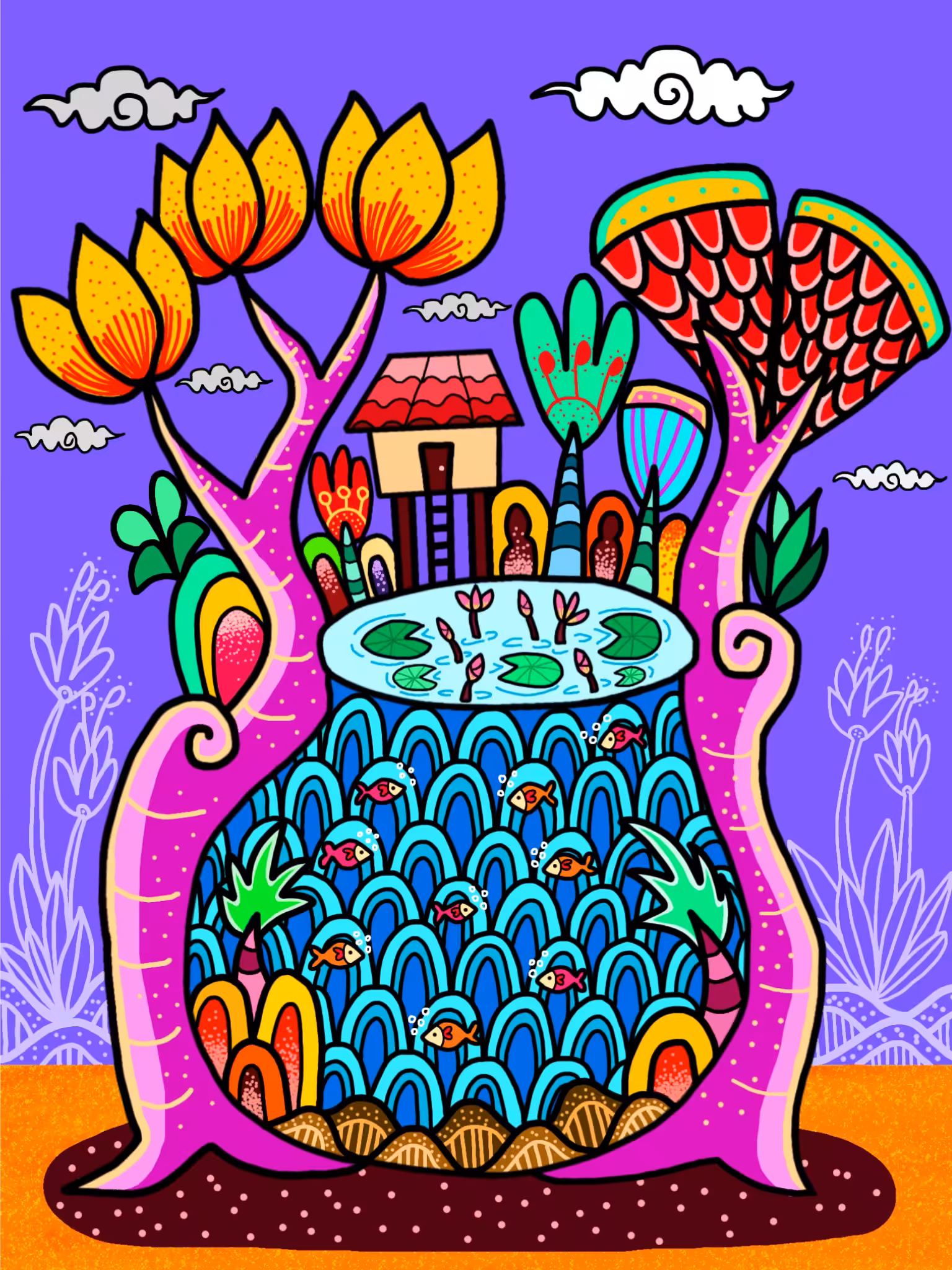 Imaginative lifestyle to lines and colorful.#28