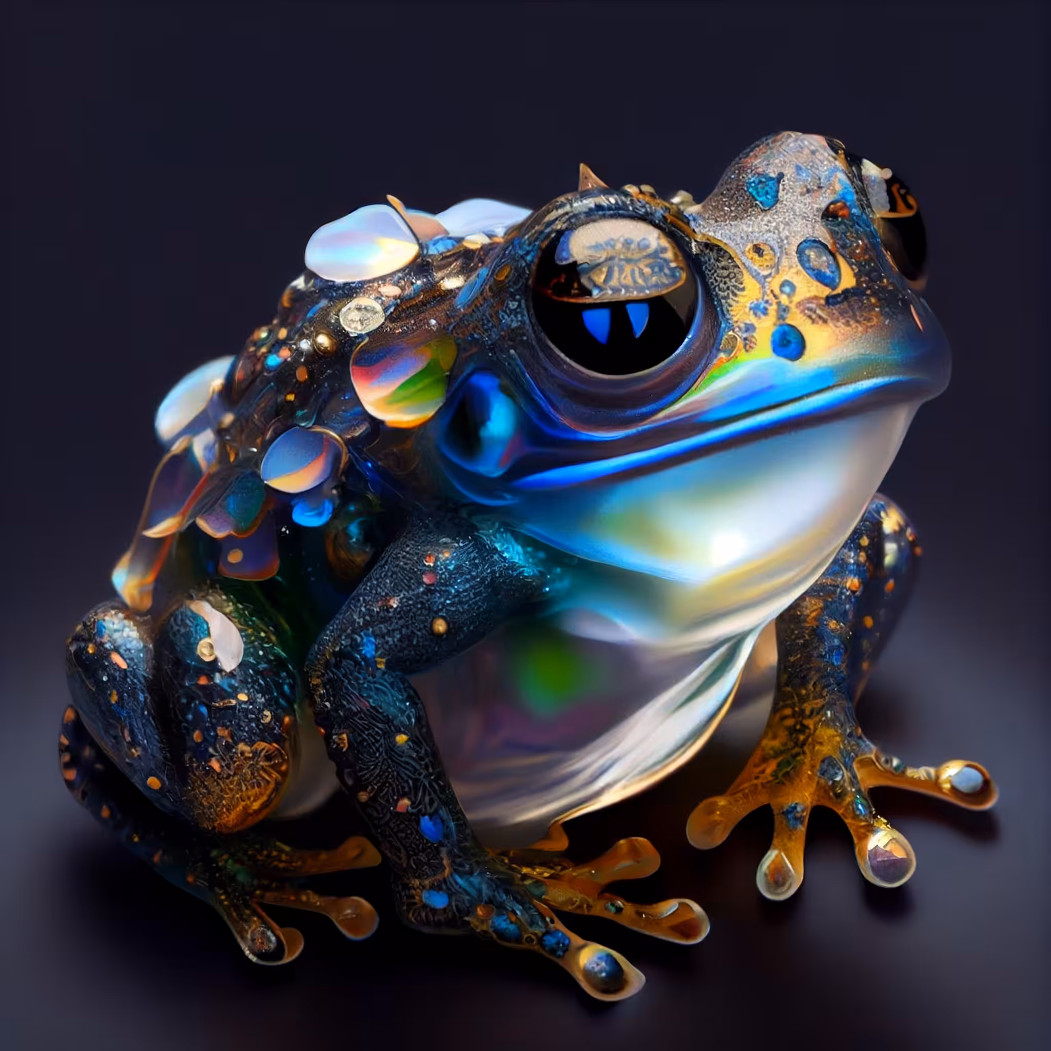 Psychedelic Art: Ice frog