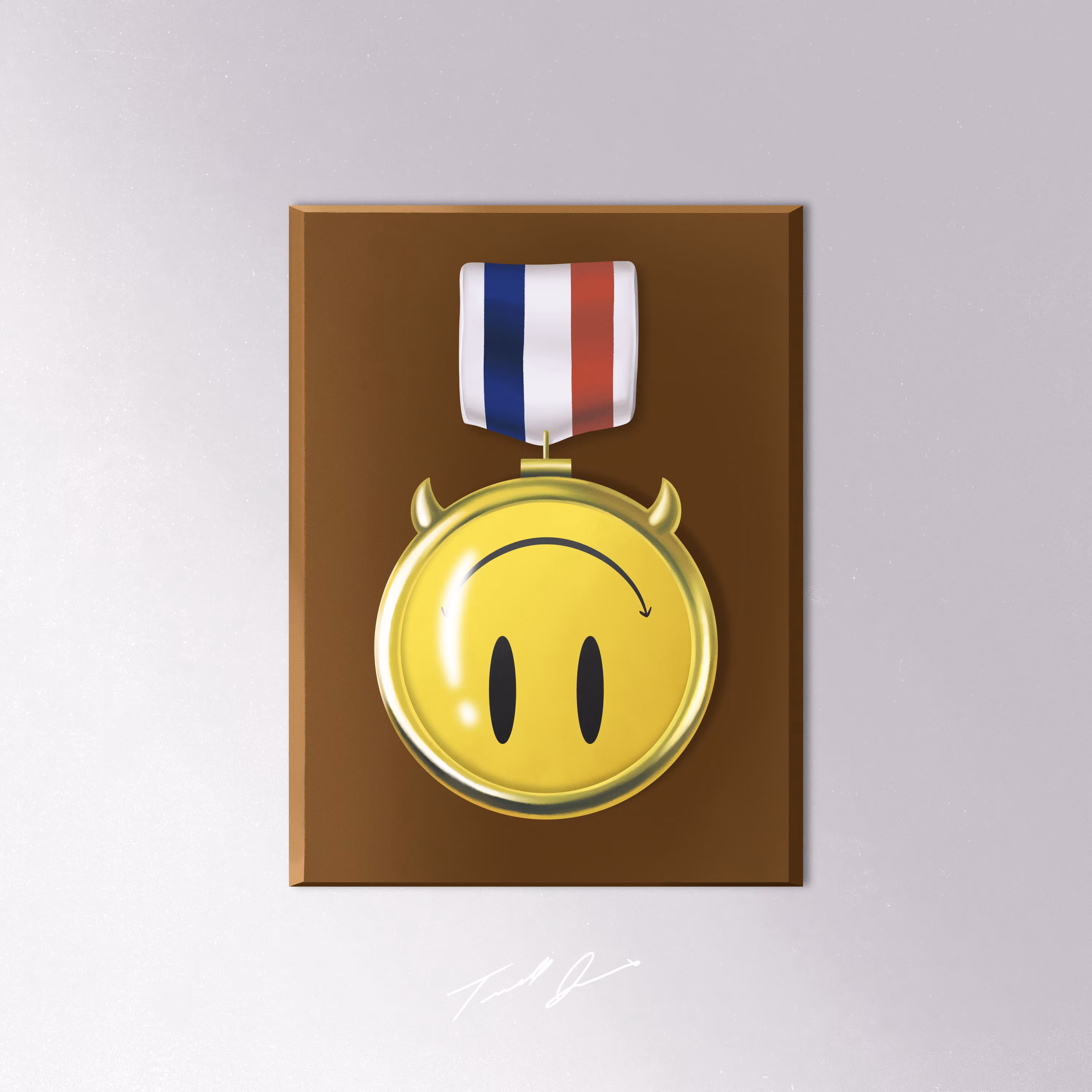 Blue & Red Badge
