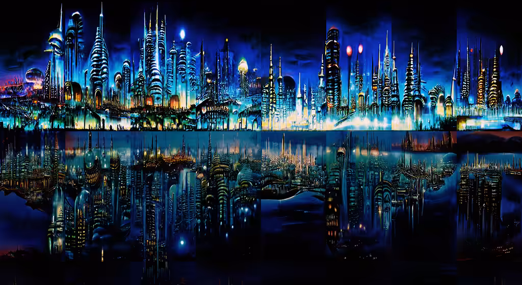 Futuristic City on the Lake