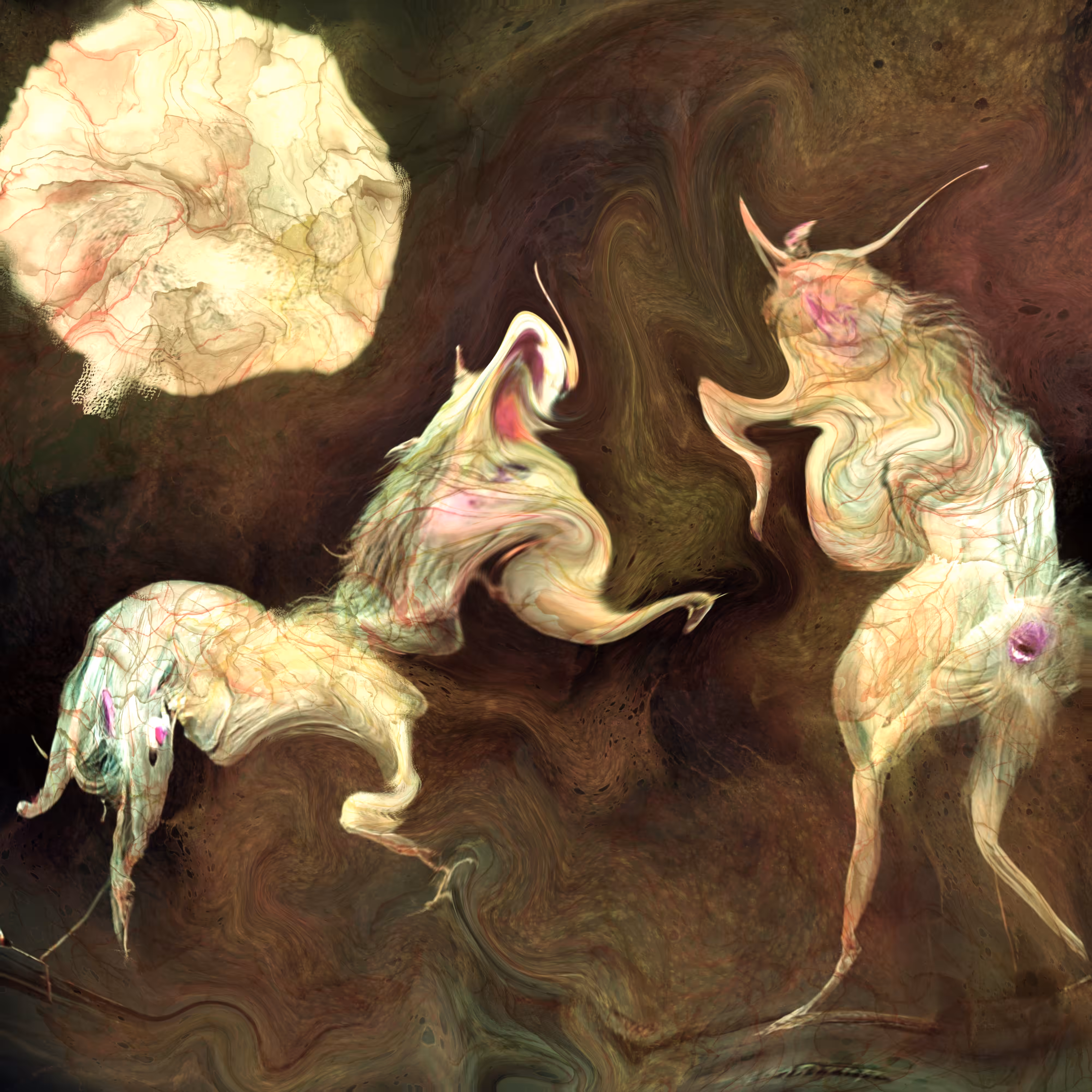 Unicorns Dancing In The Moonlight