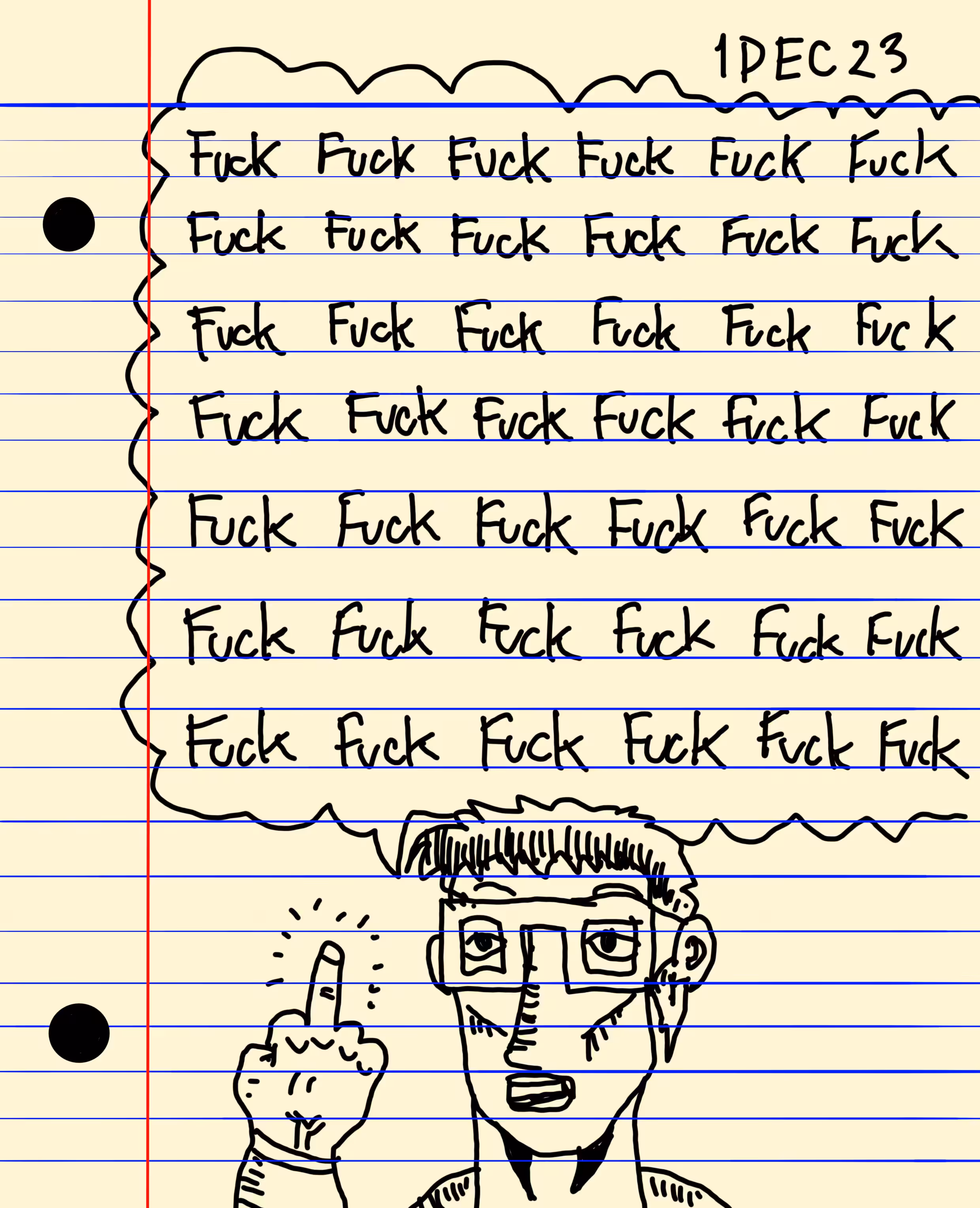 2023-12-01 "Too Many Fuck"